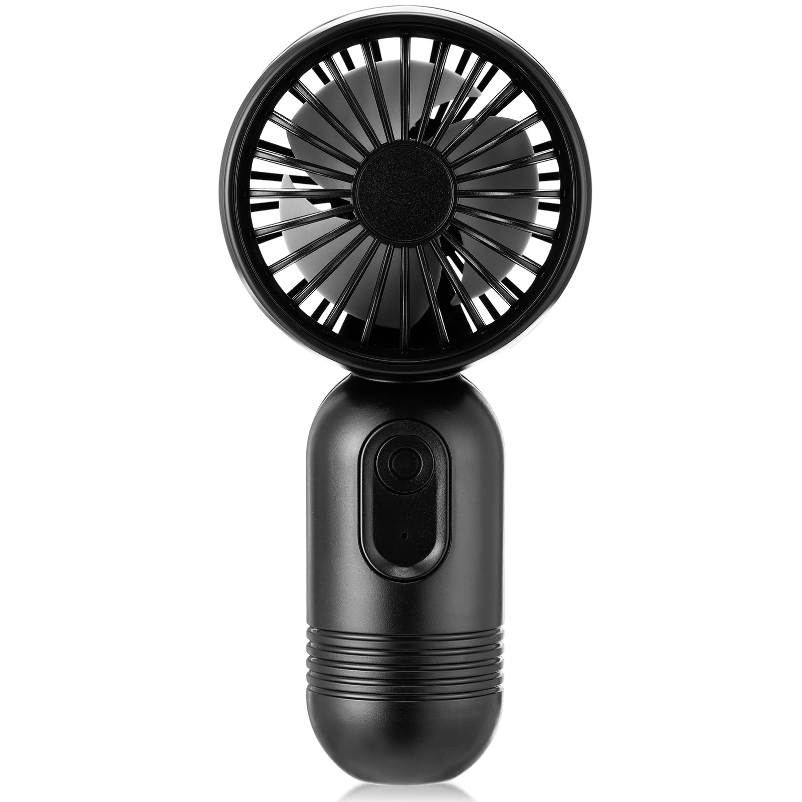 Rossesay 1 Pcs Mini Portable Fan 3 Speed Rechargeable, Black - View 1