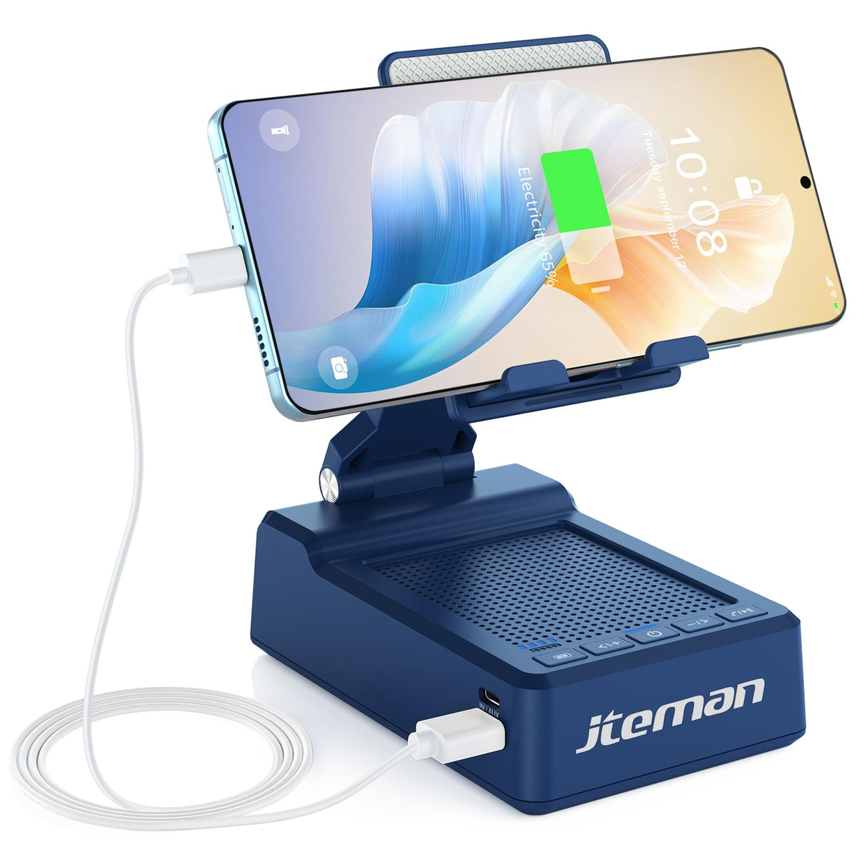 JTEMAN Gifts for Men Women Cell Phone Stand with Bluetooth - JTEMAN Official Imagery - 2