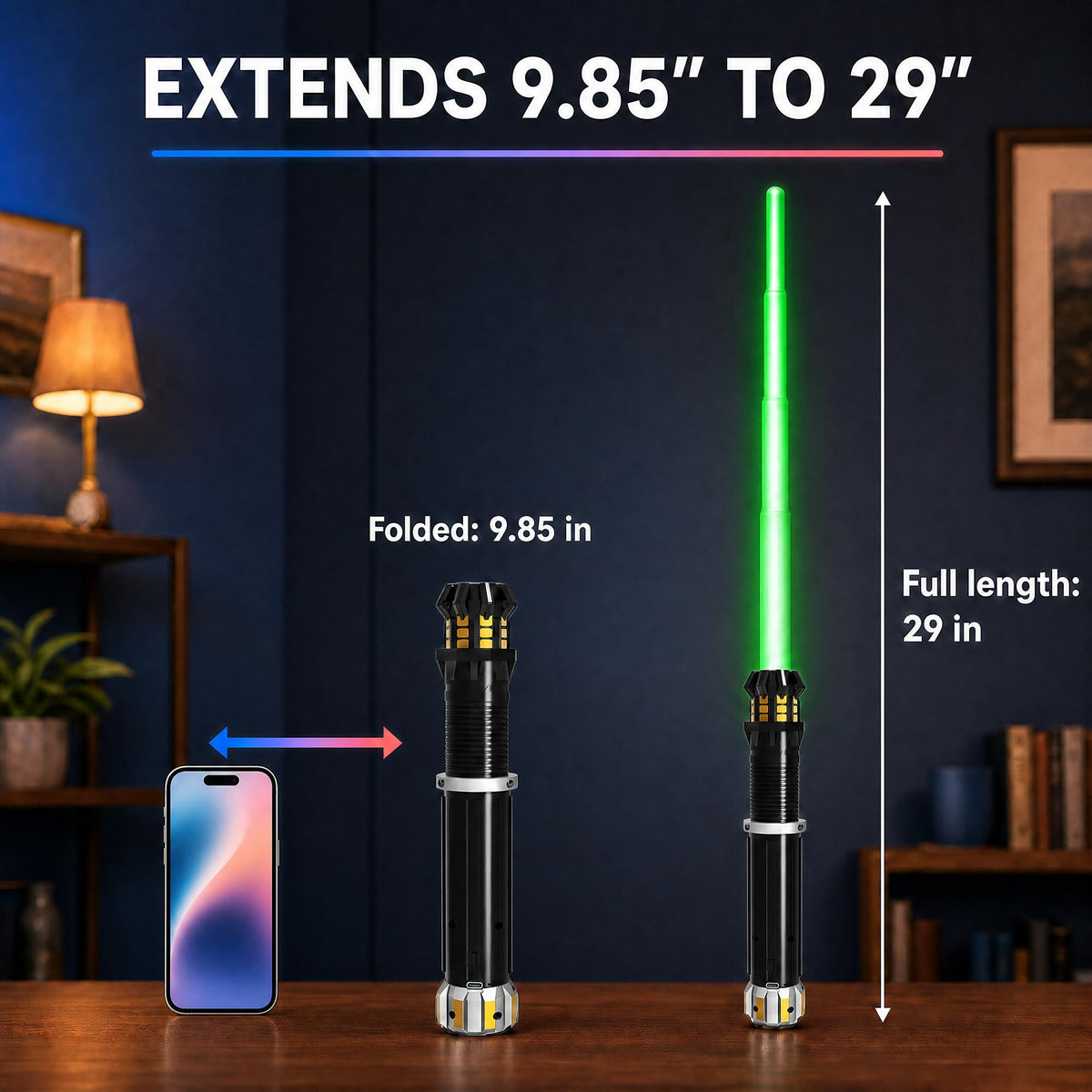 4 Pack Light Up Saber for Kids LED Toy Cosplay Halloween - FlashyU Official Imagery - 3