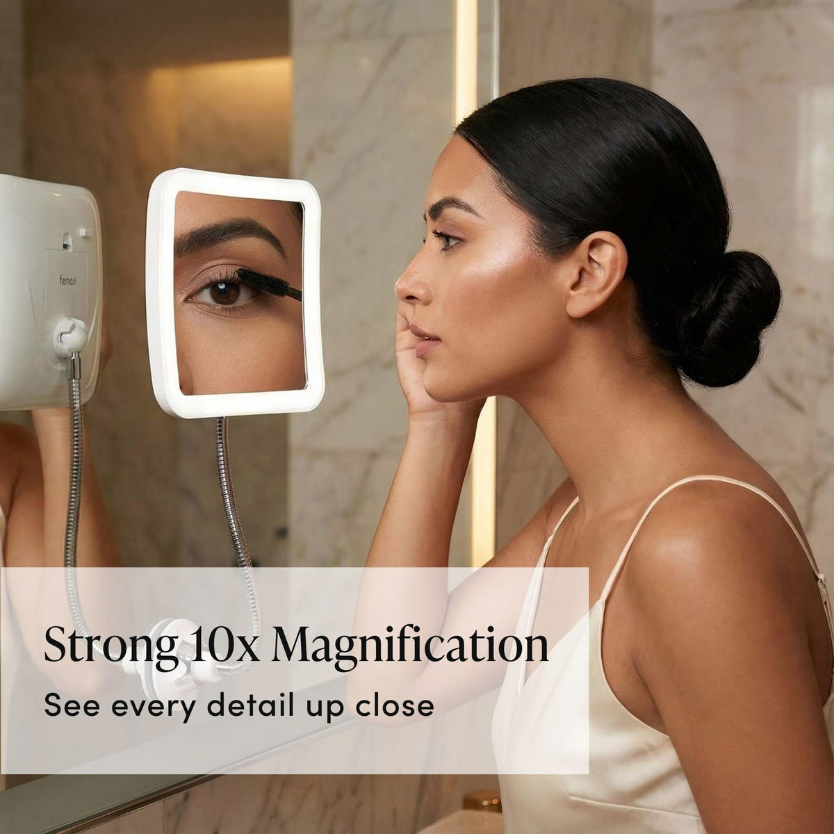 Fancii Flexible Magnifying Mirror 10X with LED Light and - Fancii Official Imagery - 5