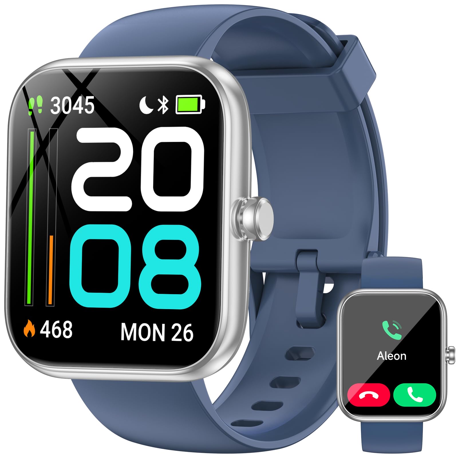 BOOOMIC Smart Watch with Alexa Built-in, 1.83" HD Touchscreen Fitness - View 9