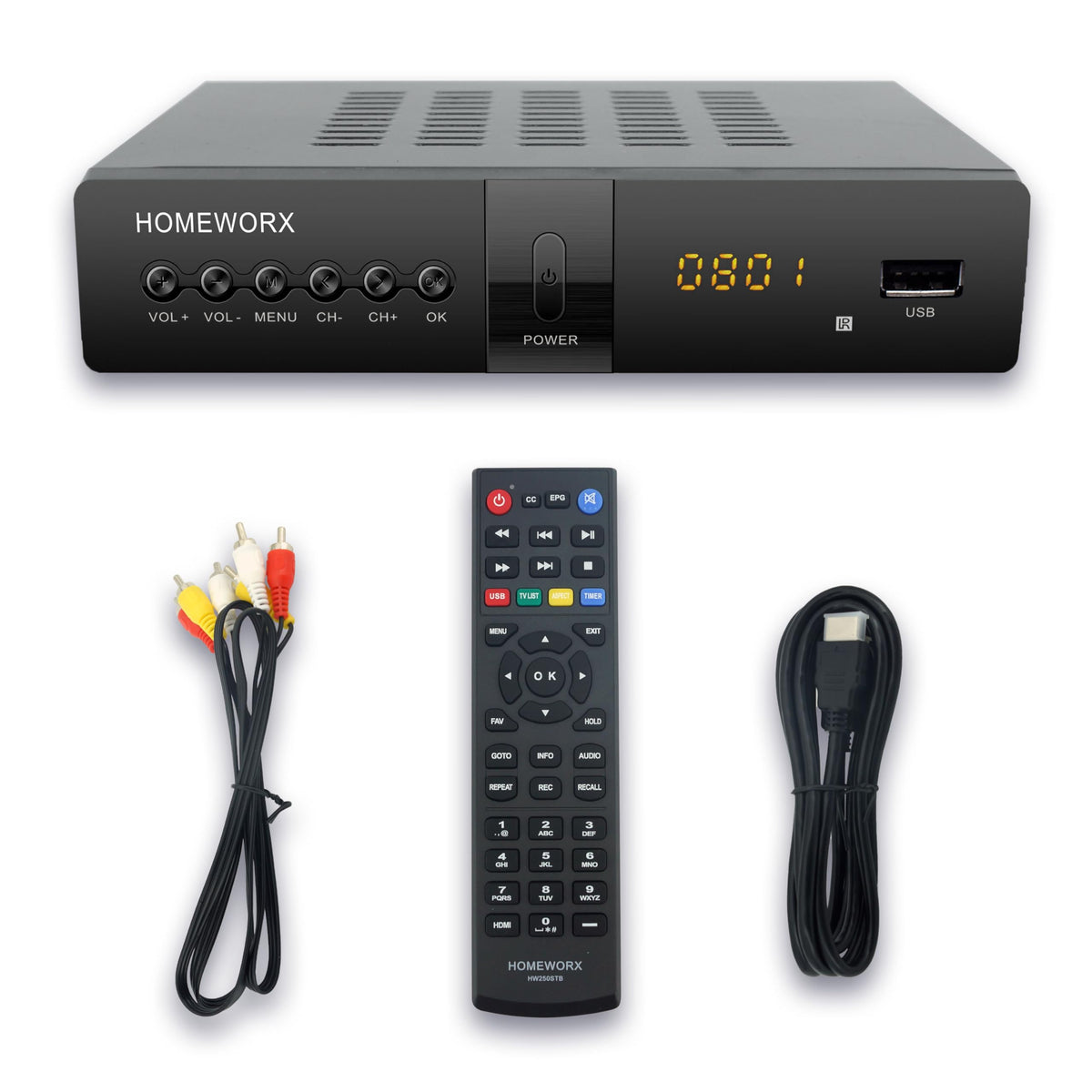 ATSC Digital Converter Box with TV Tuner TV Recording USB - Mediasonic Official Imagery - 3