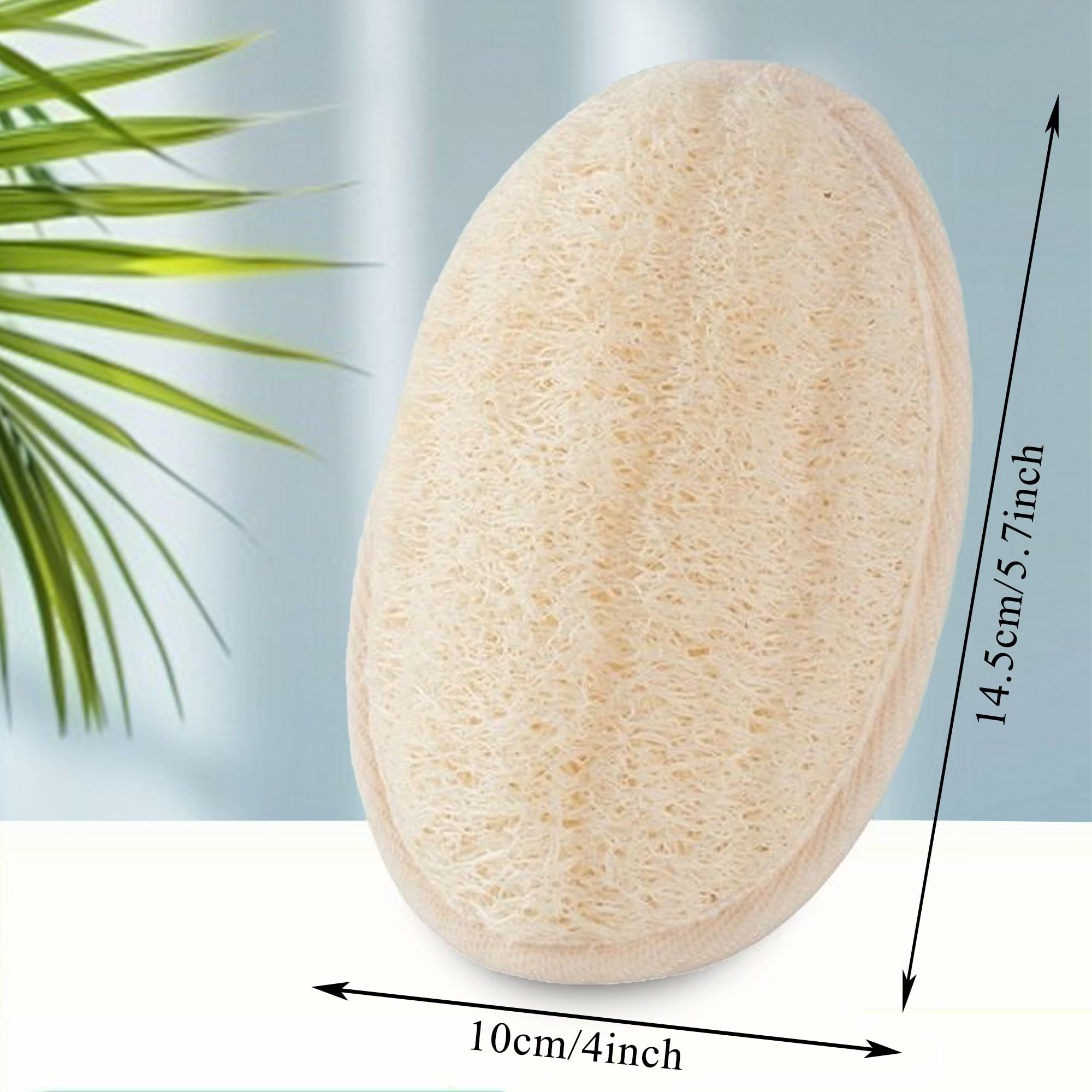 METLUCK Loofah Sponge Pads Natural Organic Bath Luffa Sponges Pads Natural Bath - METLUCK Official Product View 2