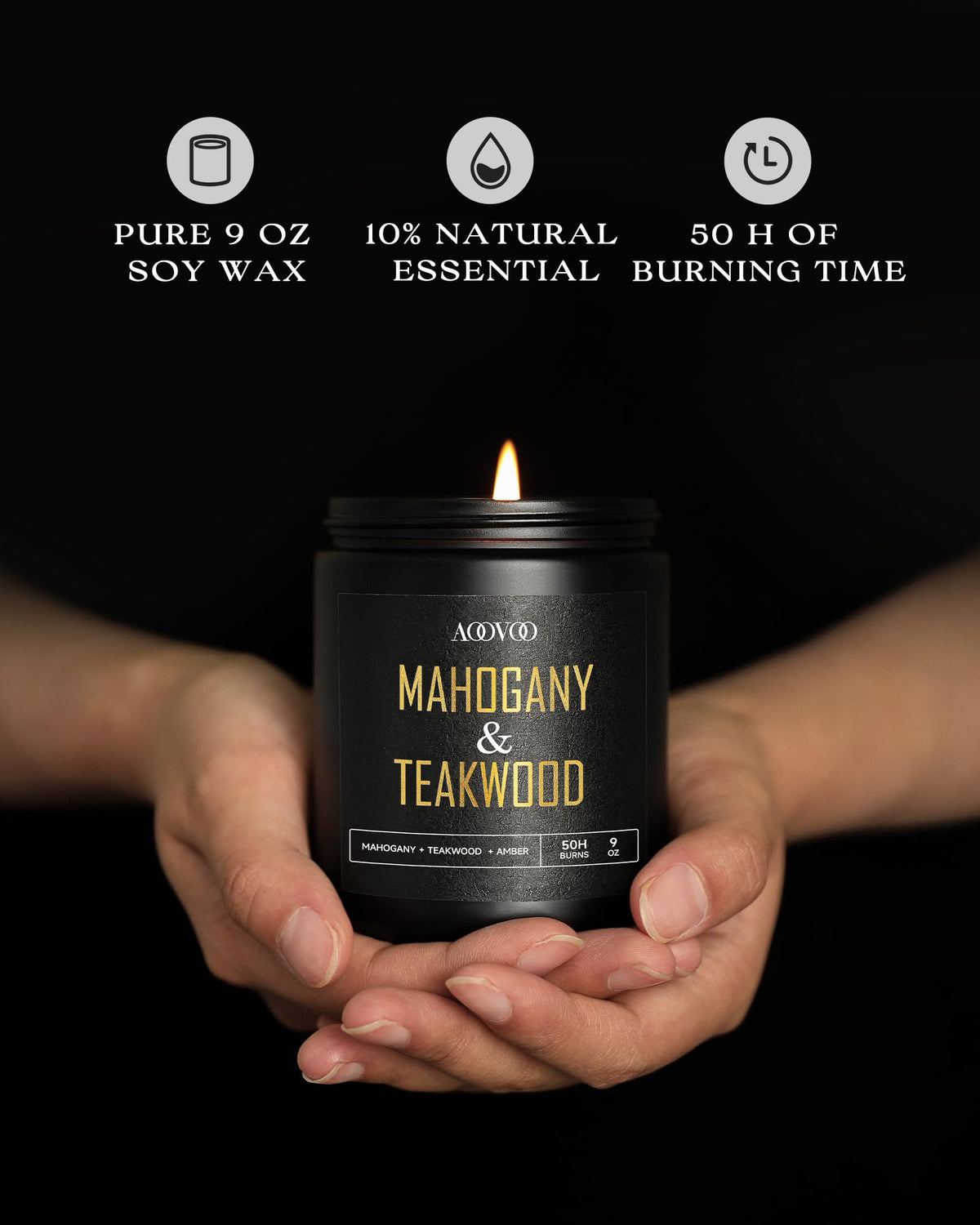 Scented Candles for Men - AOOVOO Official Imagery - 4