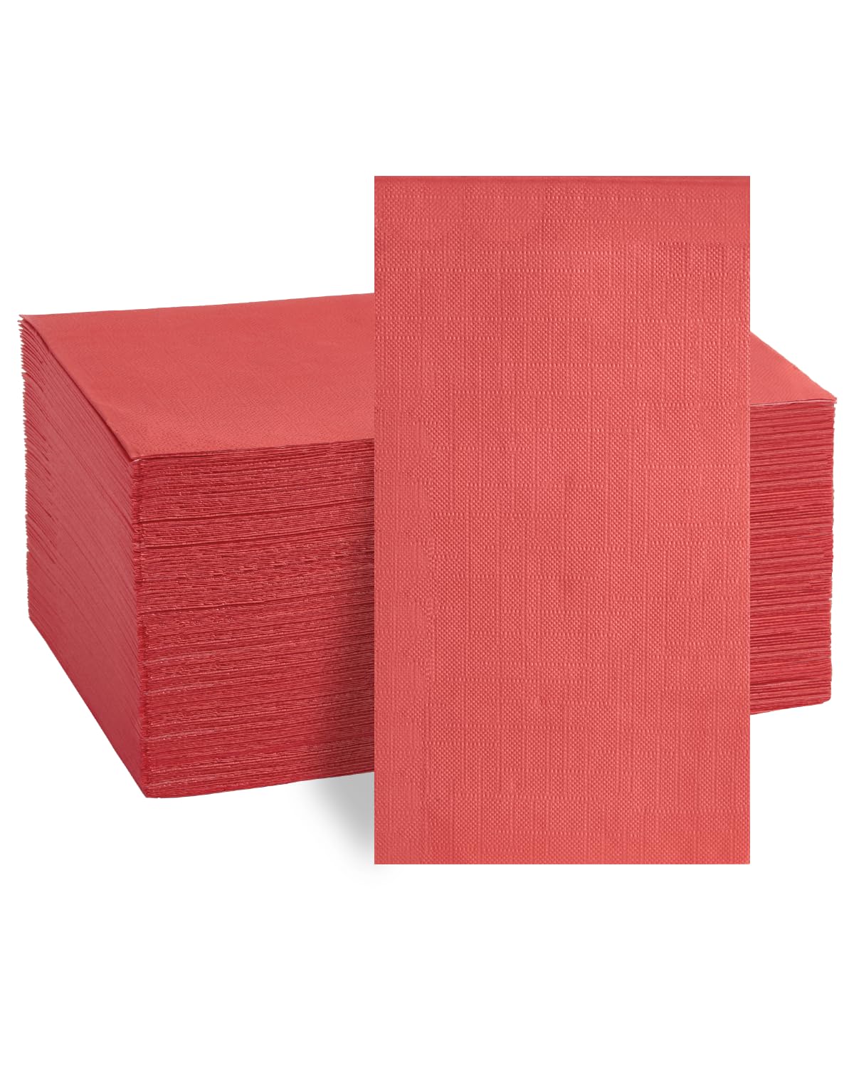 Goodluck 100-Pack Red 3-Ply Disposable Guest Napkins, - Goodluck Official Product View 1