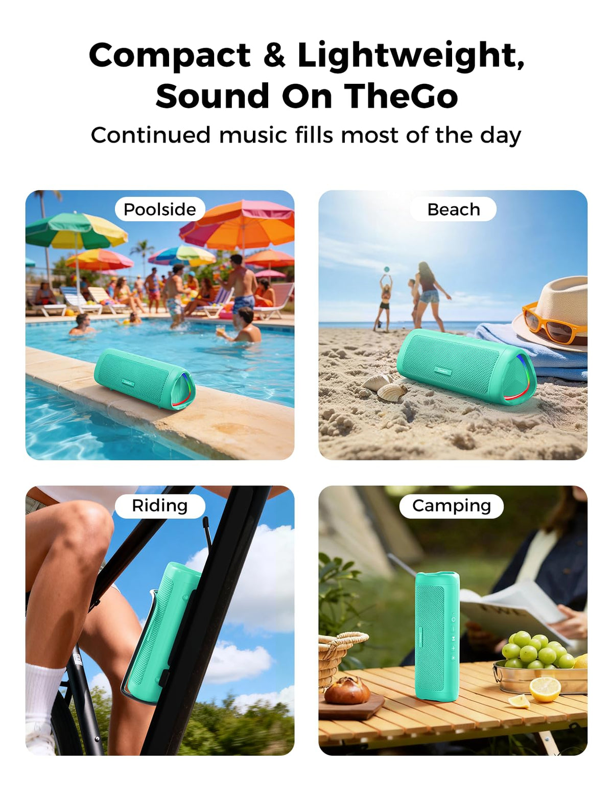 Bluetooth Speaker 20W HD Sound Portable Wireless IPX5 - BolaButty Official Imagery - 8