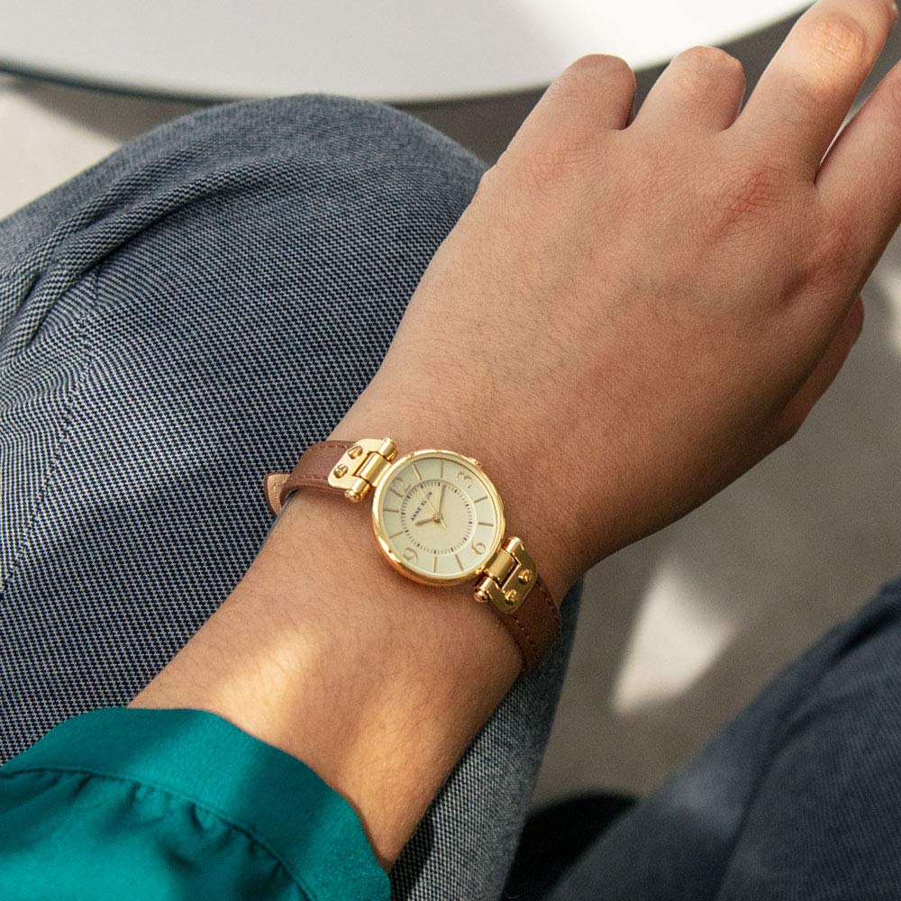 Anne Klein Women s Leather Strap Watch - Anne Klein Official Imagery - 5