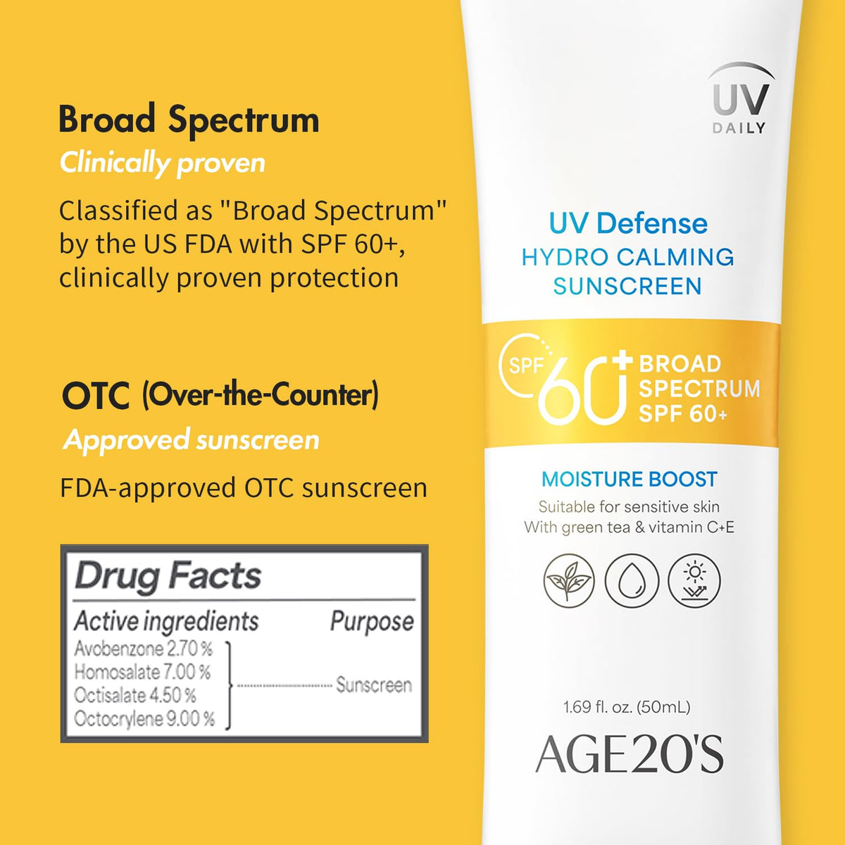AGE20 S UV Defense Hydro Calming Sunscreen SPF 60 1 ea 1 69 - AGE20'S Official Product Imagery - 6