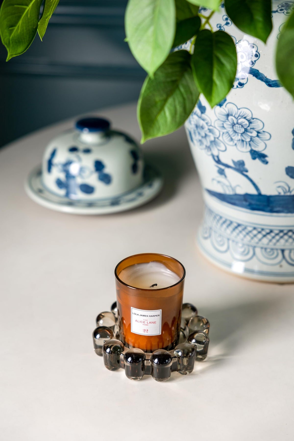 Home Collection Original Smoky Glass Small Bubble Candle - Alice Lane Official Imagery - 3