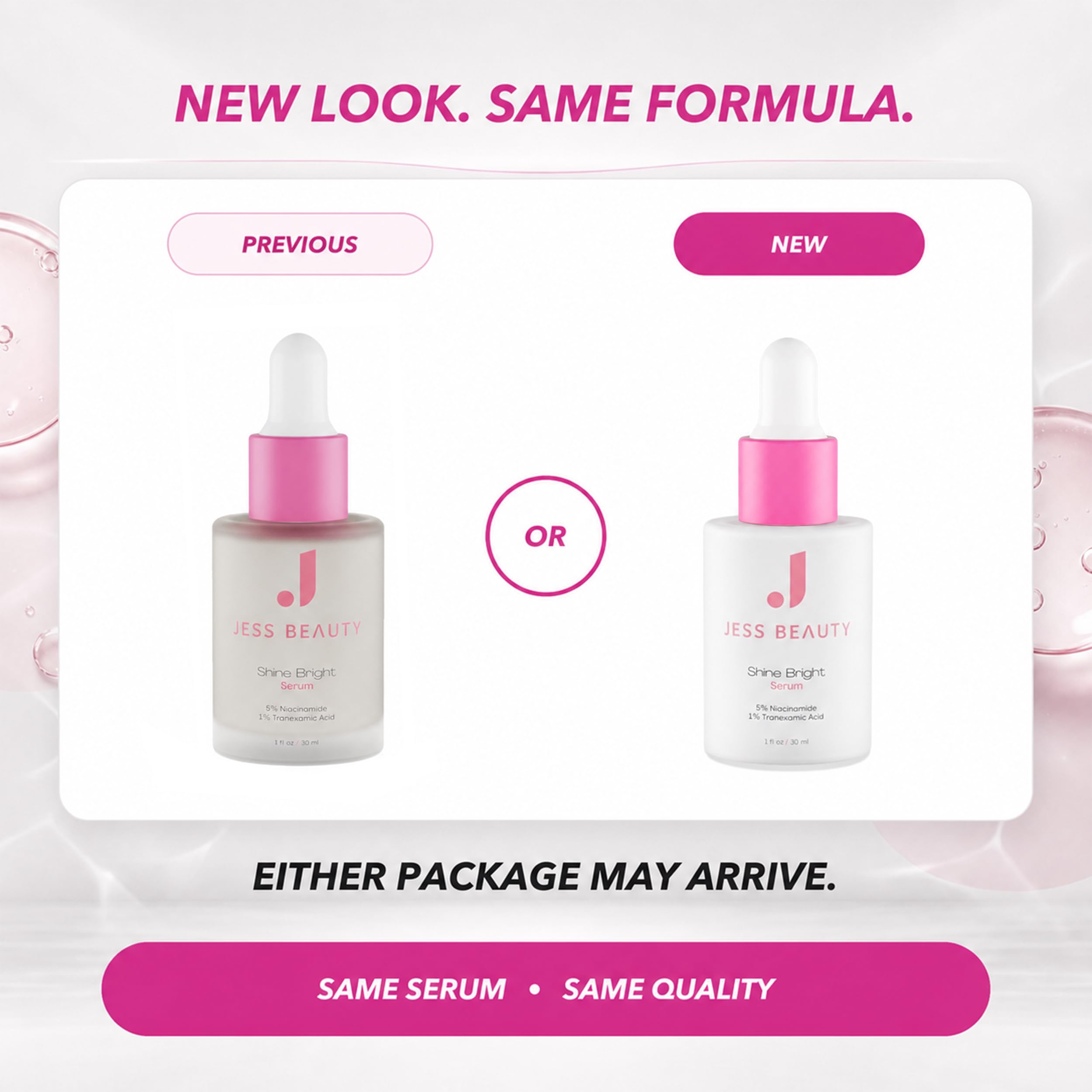 JESS BEAUTY | Shine Bright Serum | Niacinamide & Tranexamic Acid | for Dark Spots, Uneven Skin Tone & Radiant Glow | Hydrating & Brightening, Beta-Glucan & Centella Asiatica | Korean Skincare 1 fl oz - JESS BEAUTY Official Product View 7