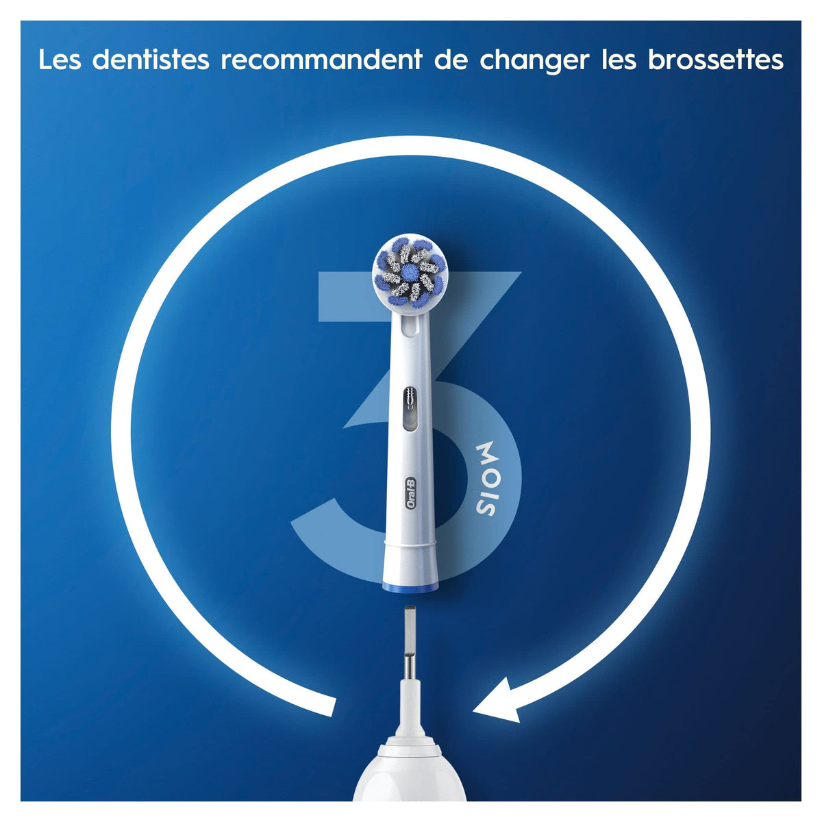 Oral B Sensitive Clean Replacement Brush Heads x 8 Original - Oral-B Official Imagery - 7