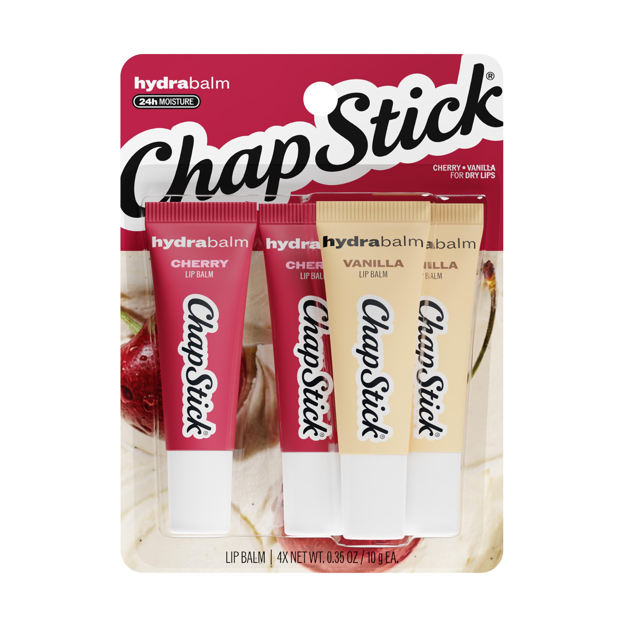 ChapStick HydraBalm Flavored Lip Balm Tubes Cherry Vanilla - ChapStick Official Product Imagery - 2