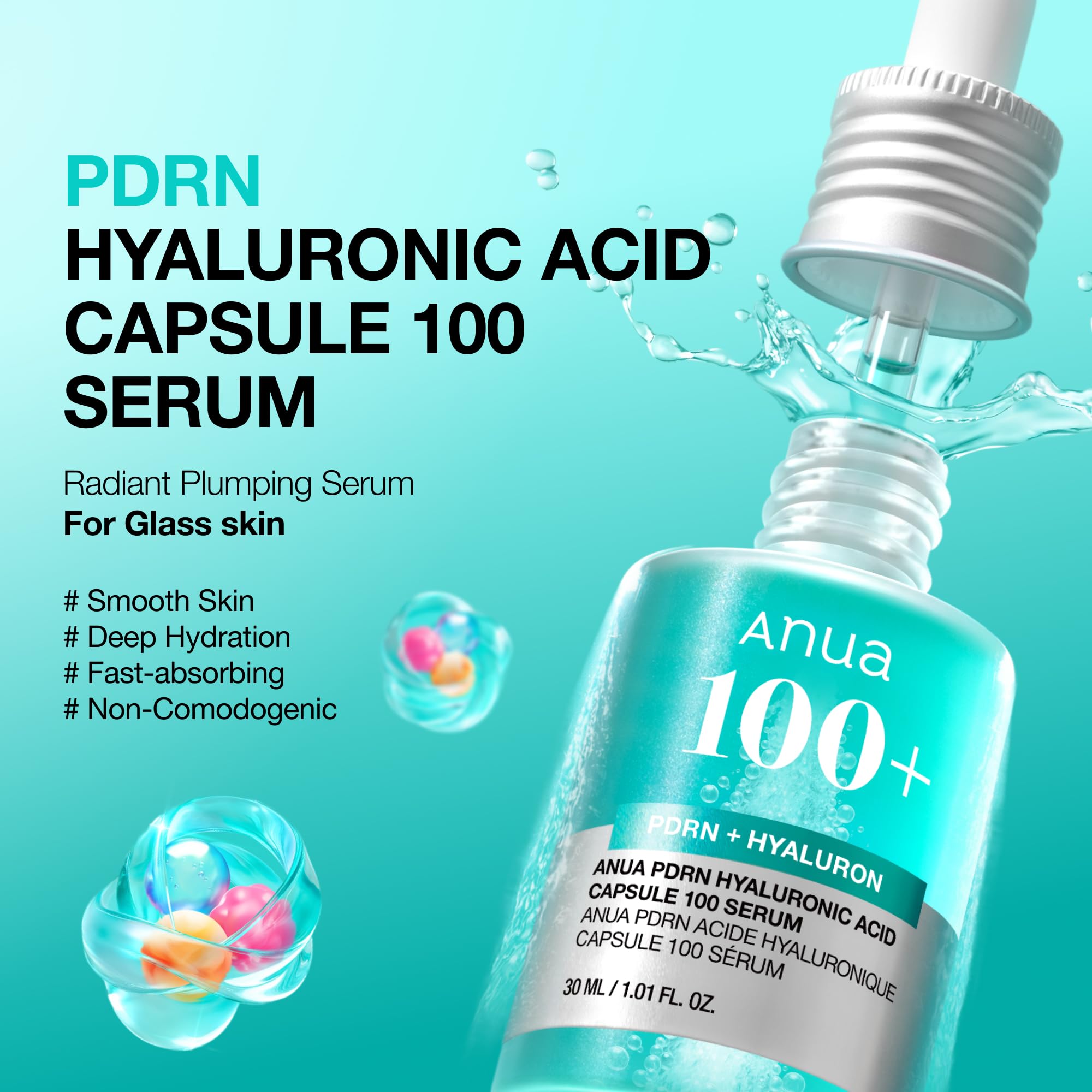Anua PDRN Hyaluronic Acid Capsule 100 Serum, 1.01 fl.oz - ANUA Official Product View 3