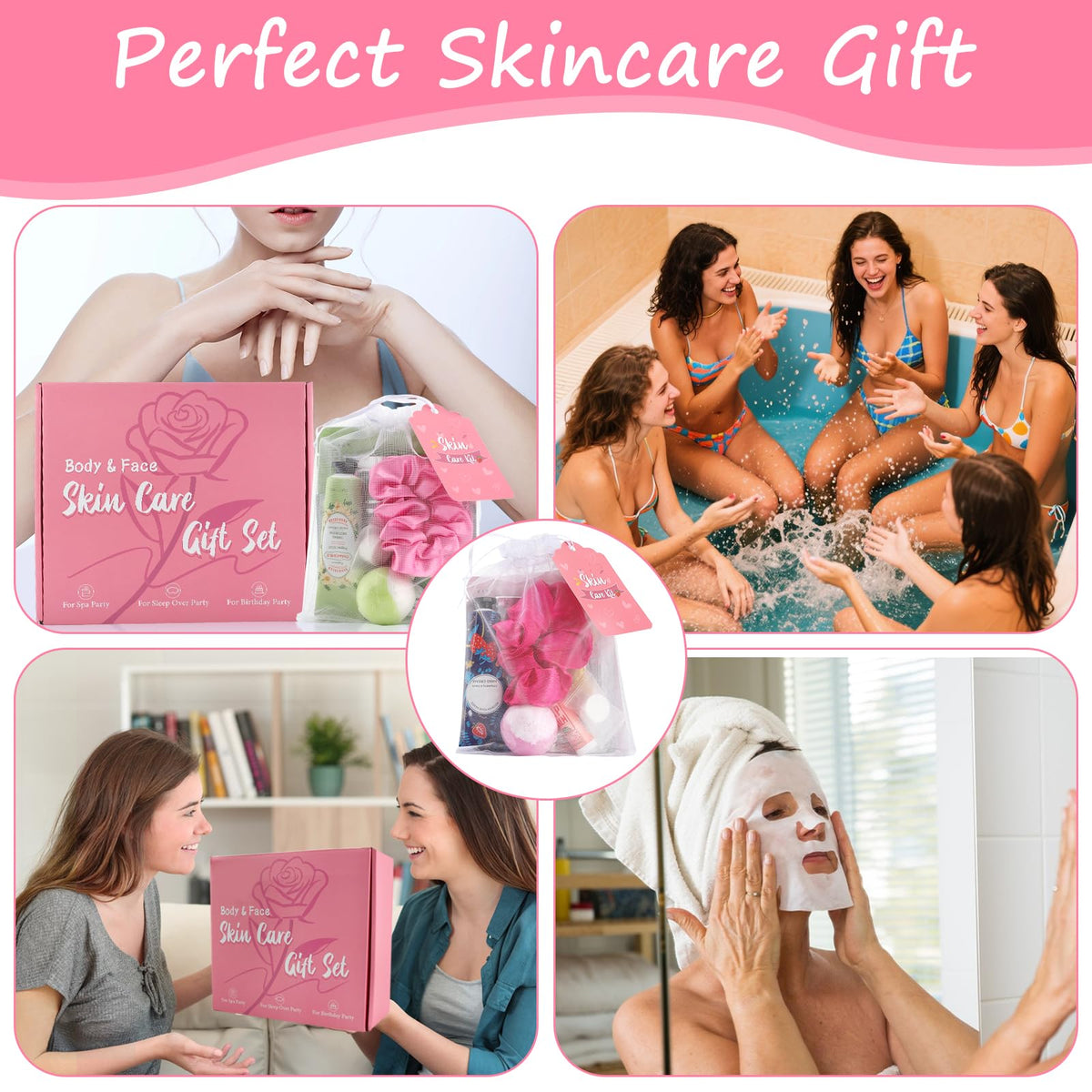 120PCS Spa Party Supplies for Girls Include Facial Masks Lip - Jutqut Official Imagery - 7