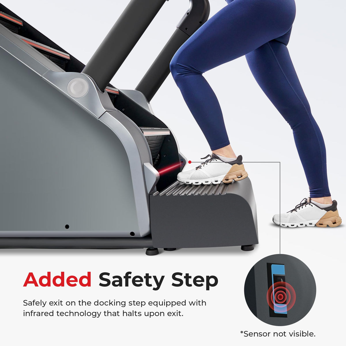 Sunny Health Fitness Smart Commercial Grade Stepper Stair - Sunny Health & Fitness Official Imagery - 6
