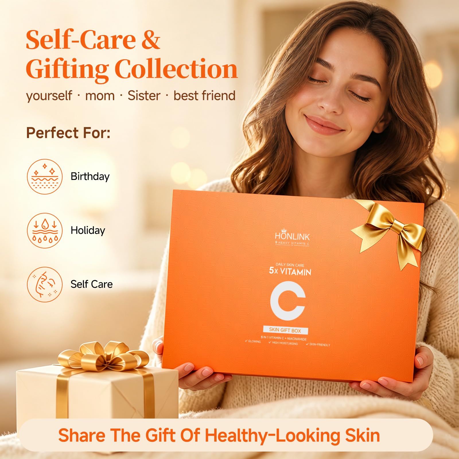 Vitamin C Niacinamide Skincare Set, Daily Facial Care Routine - UZTUZT