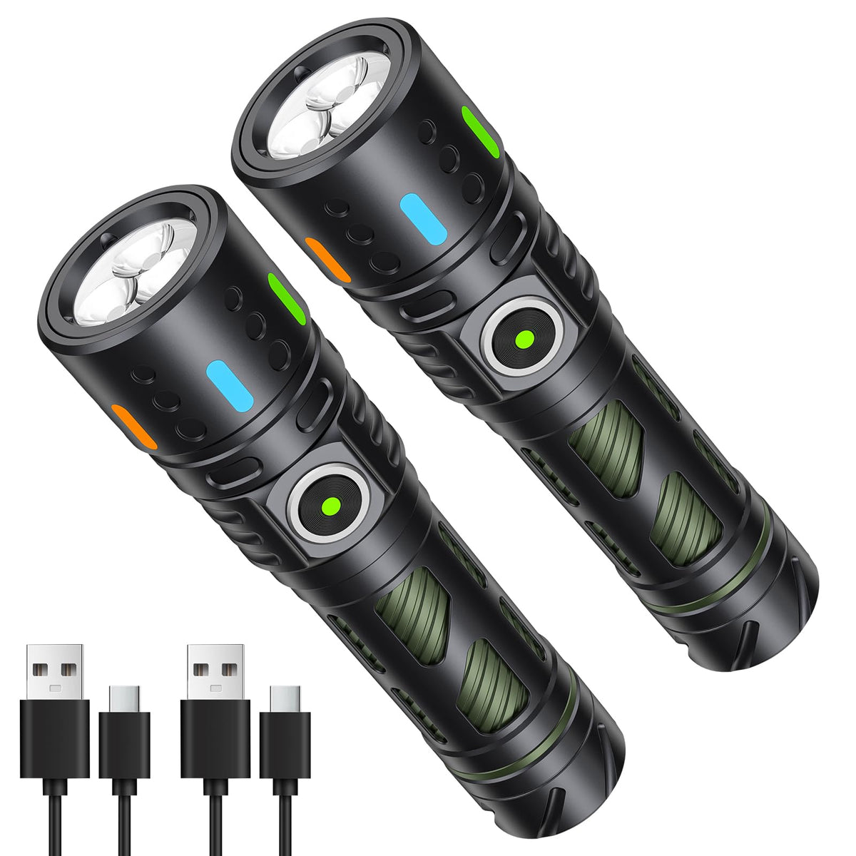 Hoxida Rechargeable Small Flashlight with Built in Fidget - Hoxida Official Imagery - 1