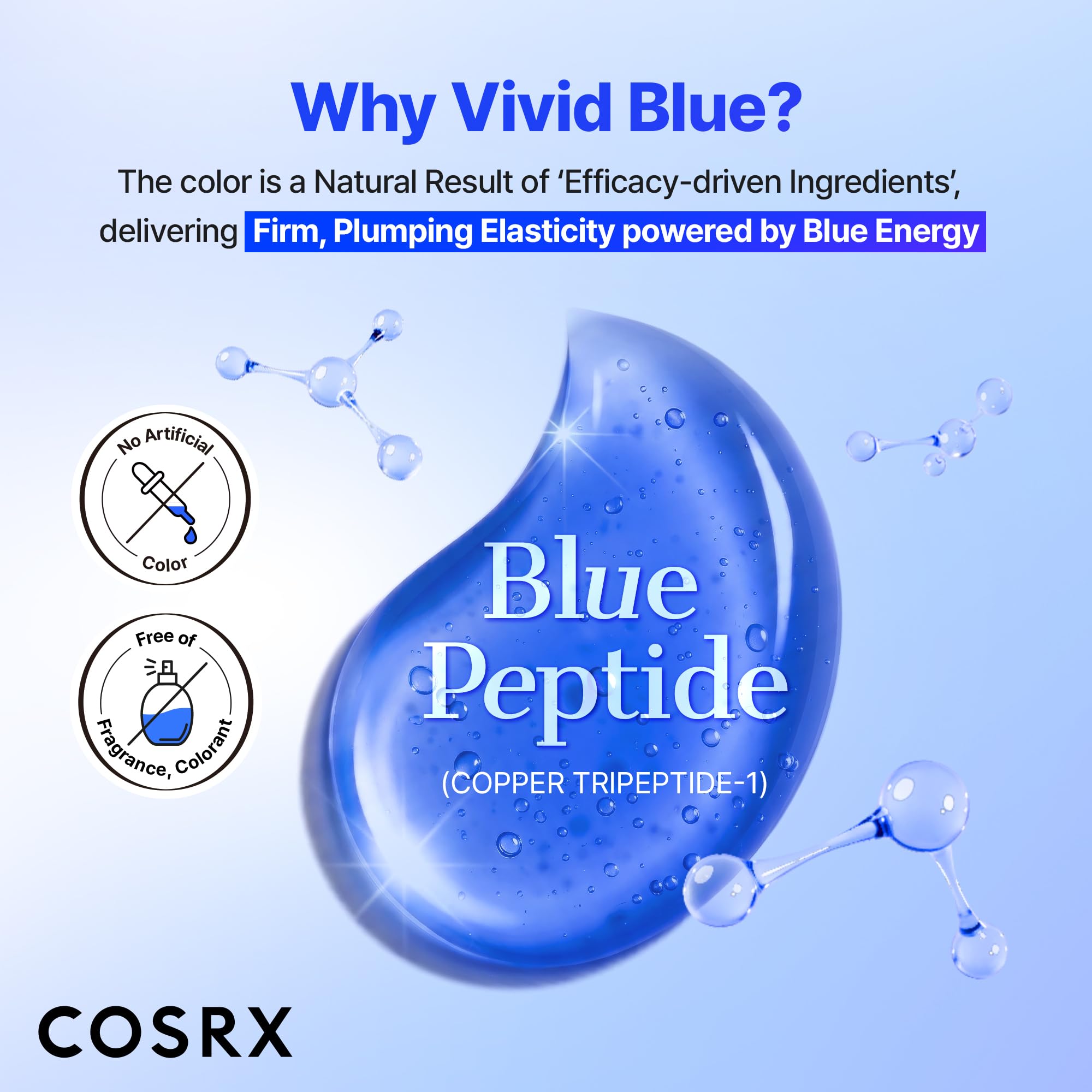 COSRX The Blue Copper Peptide Bakuchiol Serum, Glow &amp; - COSRX
