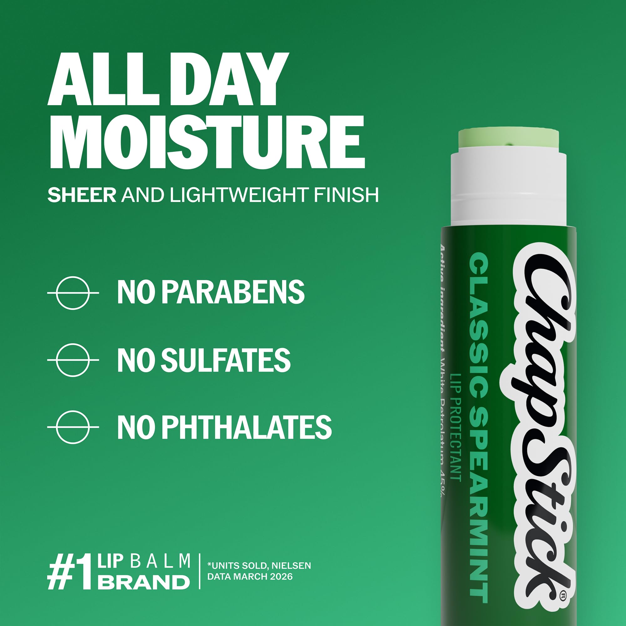 ChapStick Classic Spearmint Lip Balm, Bulk 12-Pack - ChapStick
