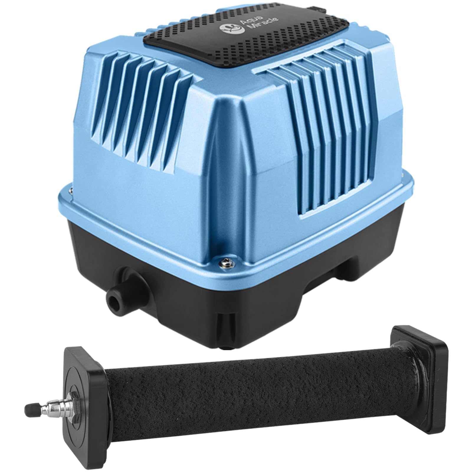 AquaMiracle AP-40 635GPH Linear Air Pump with 1-Pack Air Stone - AquaMiracle Official Product View 1