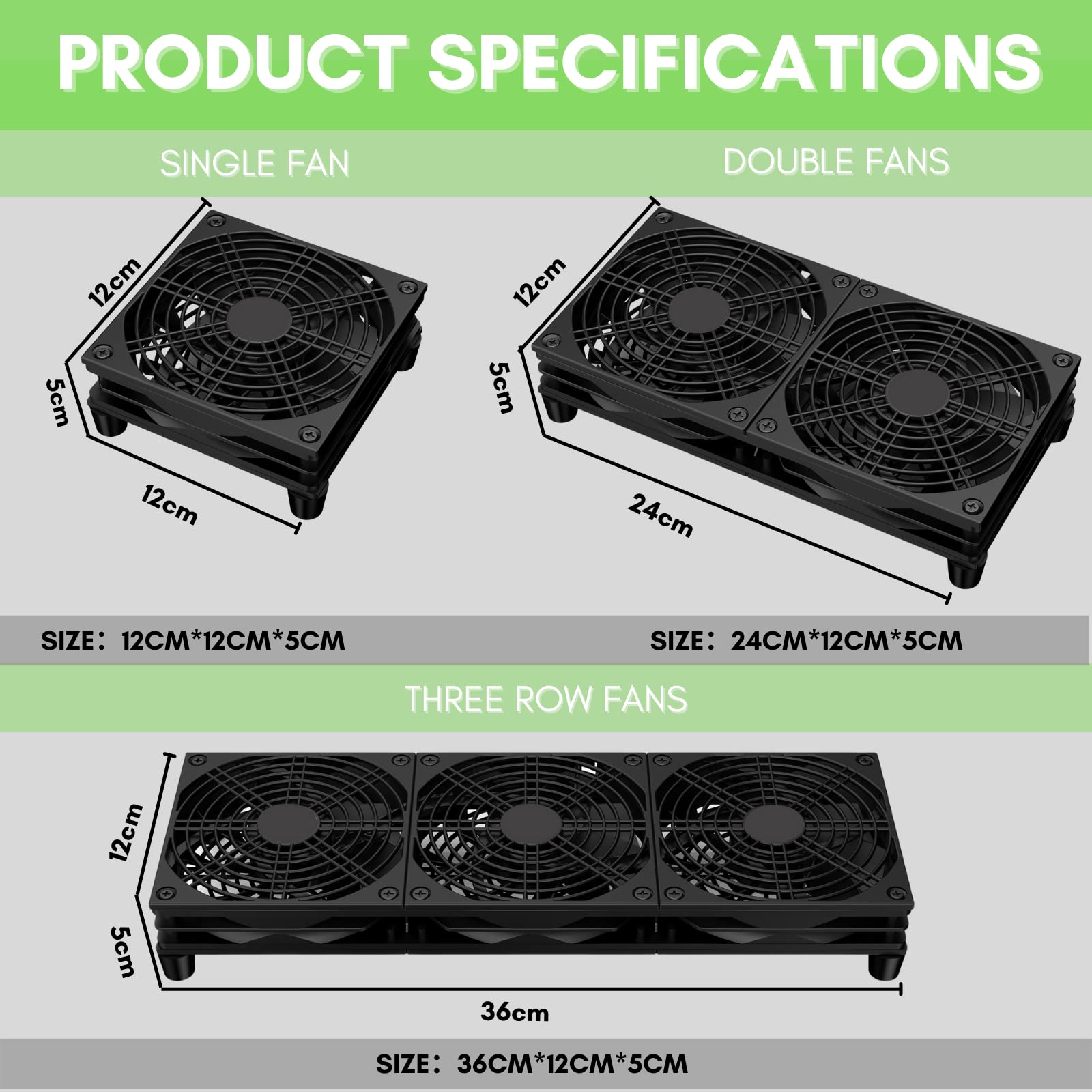 VTRETU MINING VTRETU Router Cooling Fan for Computer Cooler Audio Video Network - VTRETU MINING Official Product View 4