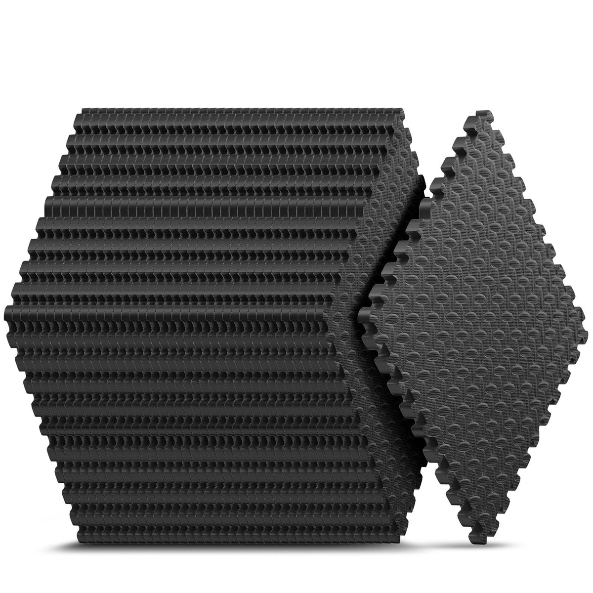 12 Pack 48 sqft Home Gym Mat Puzzle Exercise Mat EVA - Nazhura Official Imagery - 2
