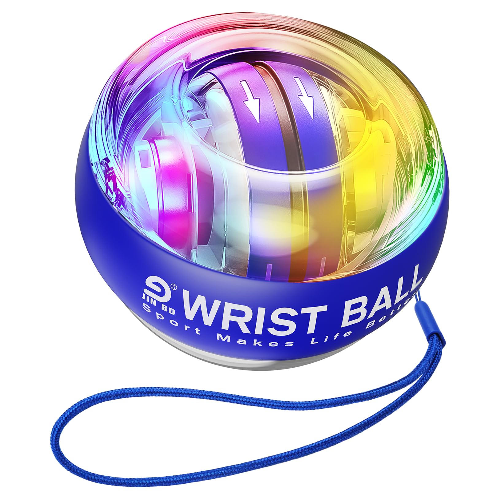 JIN BD Wrist Trainer Ball Auto-Start Gyroscopic Forearm Exerciser Gyro - View 1