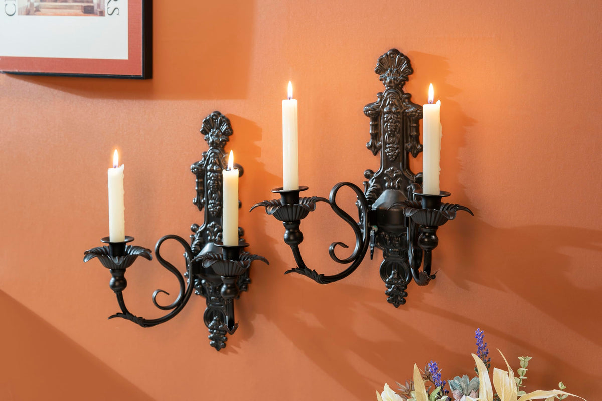 Gothic Wall Candle Sconces Set of 2 - CC wonderland zone Official Imagery - 5
