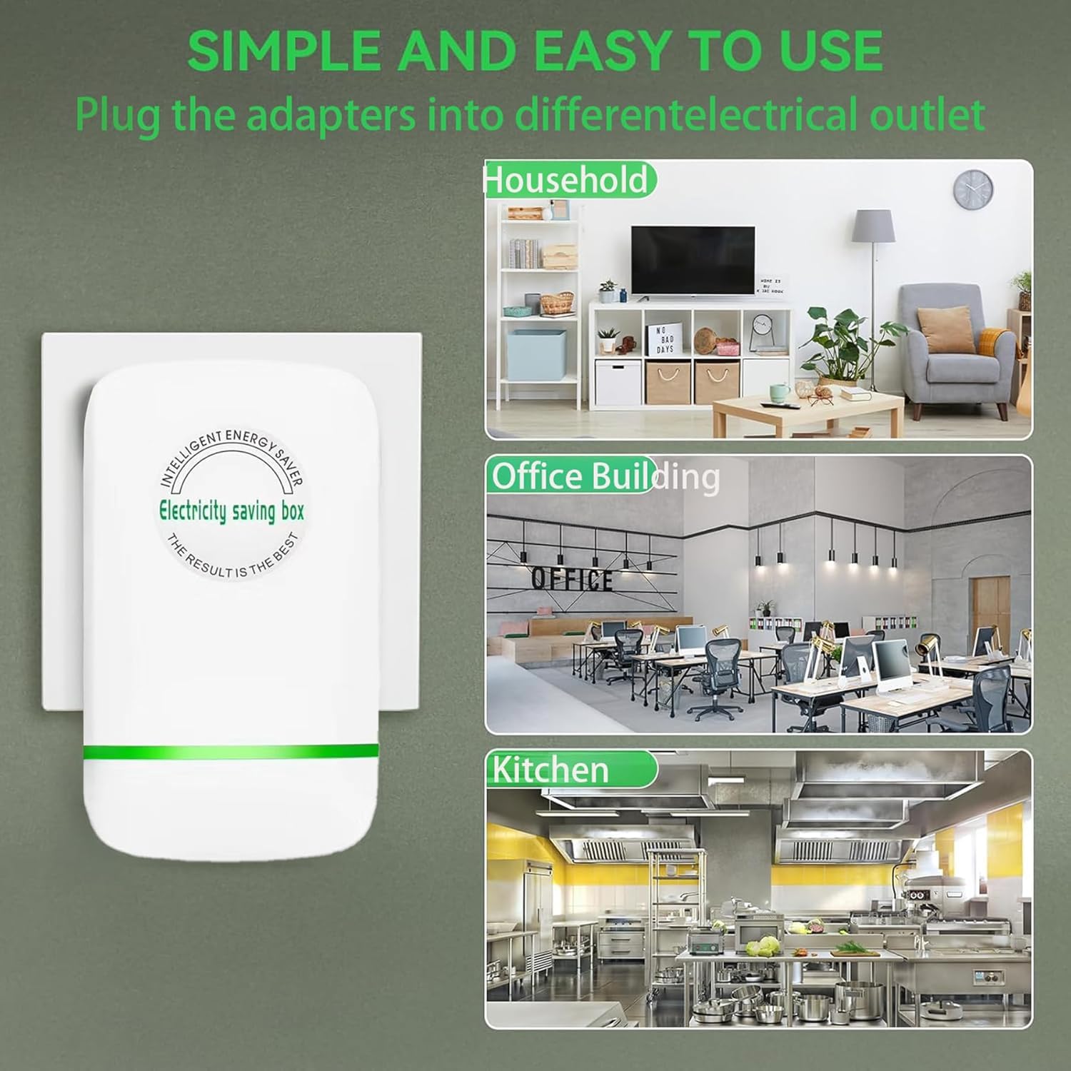 4PC Electricity Saving Box, Energy Saving Device Smart, Save Plug - Generic Official Product View 6