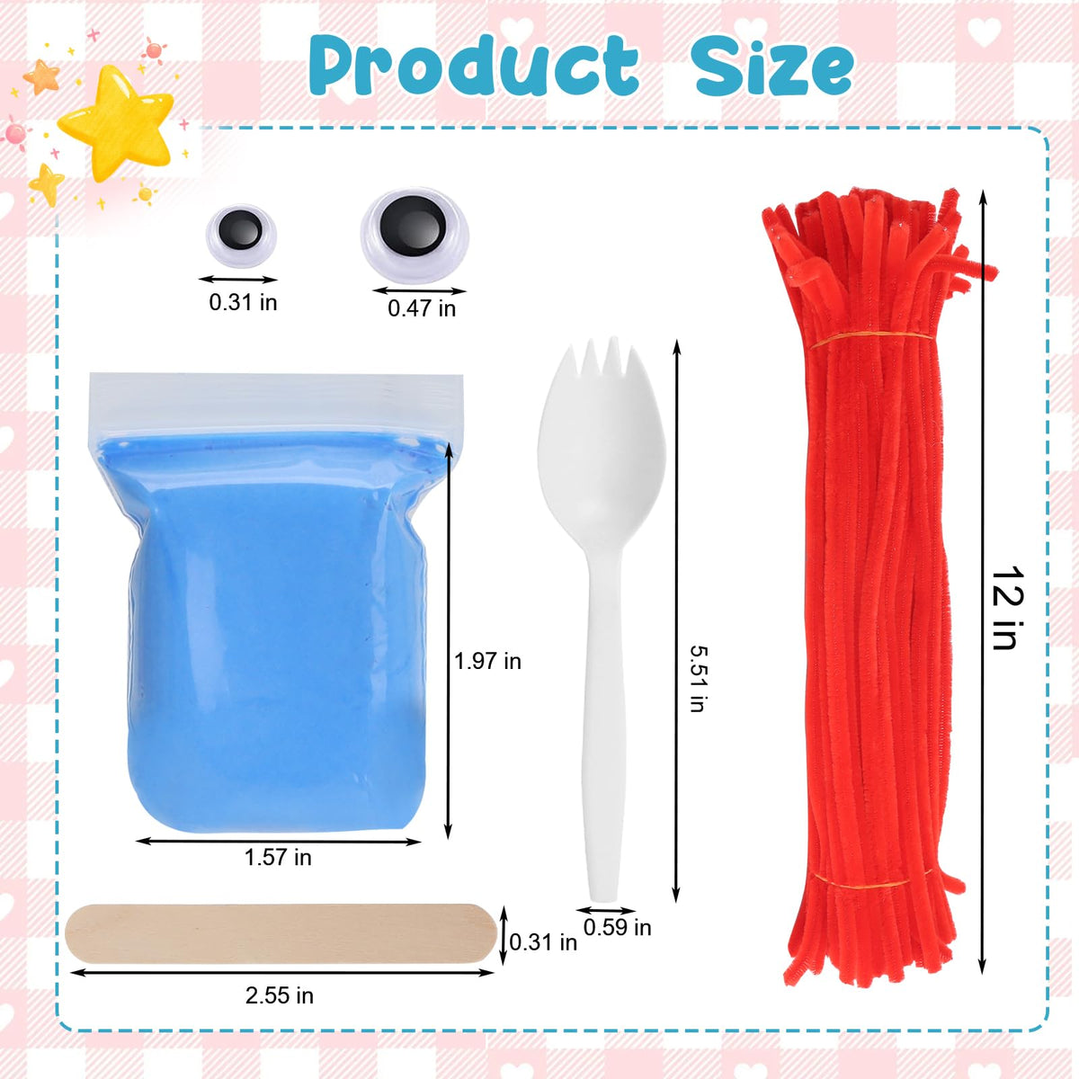 100 Pcs Fork Creativity Set Arts Crafts Supplies with - Zebrabox Official Imagery - 6