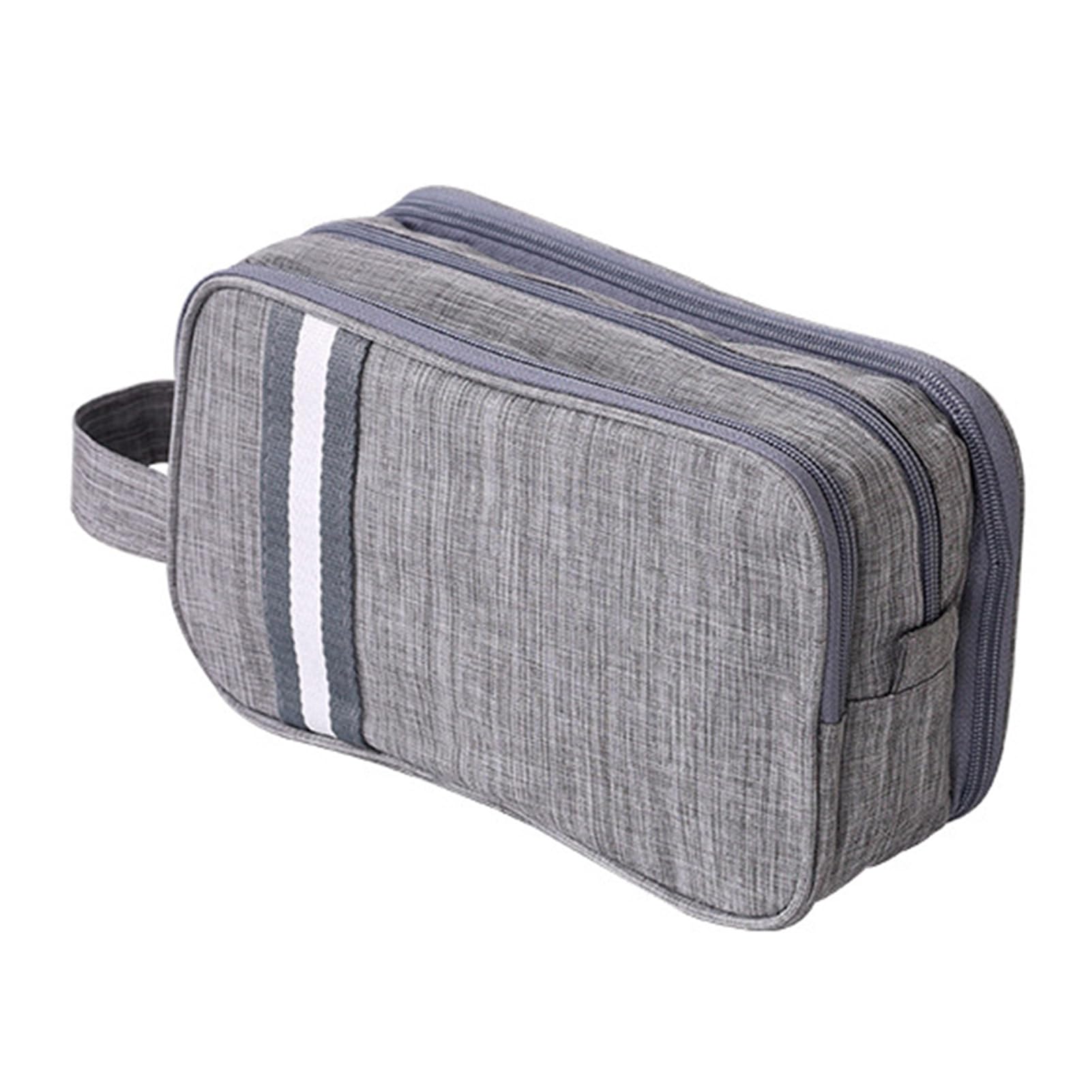 Gucagle Toiletry Bag Durable Travel Bathroom Organizer with Dry Wet Separate Compartments for Cosmetics Storage Portable Lightweight Polyester 8.8 oz (25 * 10 * 14cm)