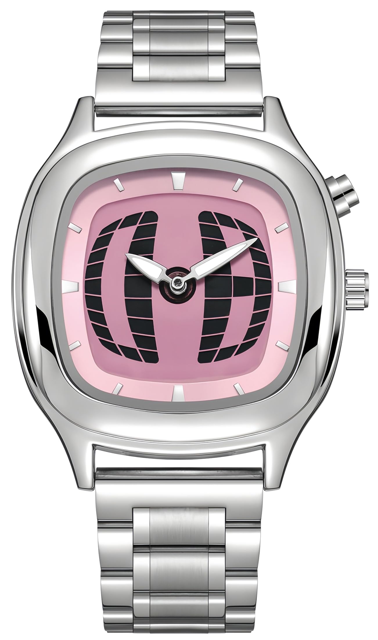 MASTOP Modern Stainless Steel Analog Watch Perspective Dial with - Product Imagery