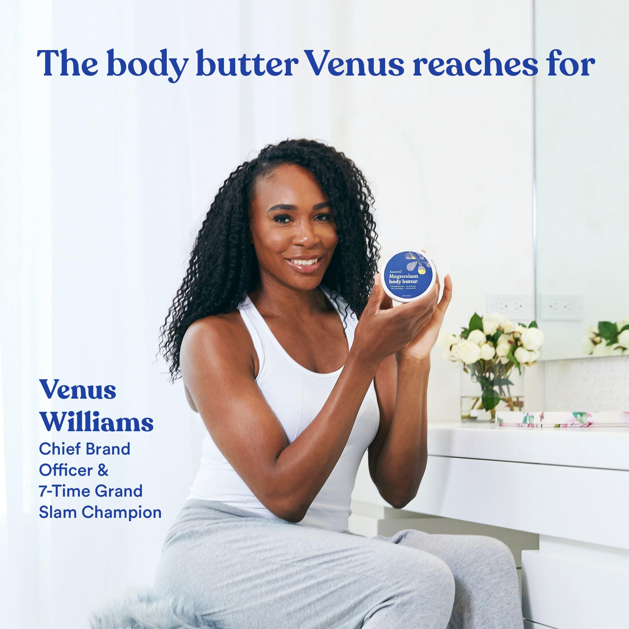 ASUTRA Magnesium Body Butter Lotion 6.76 oz Soothing Shea