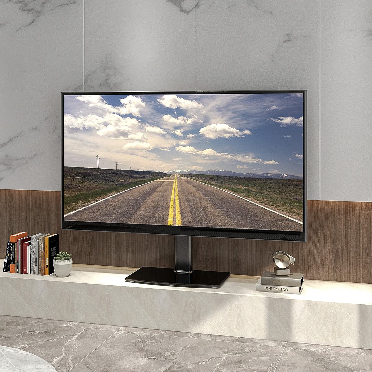 Universal Tabletop TV Stand with Wall Mount for 32 to 70 - Hemudu Official Imagery - 3