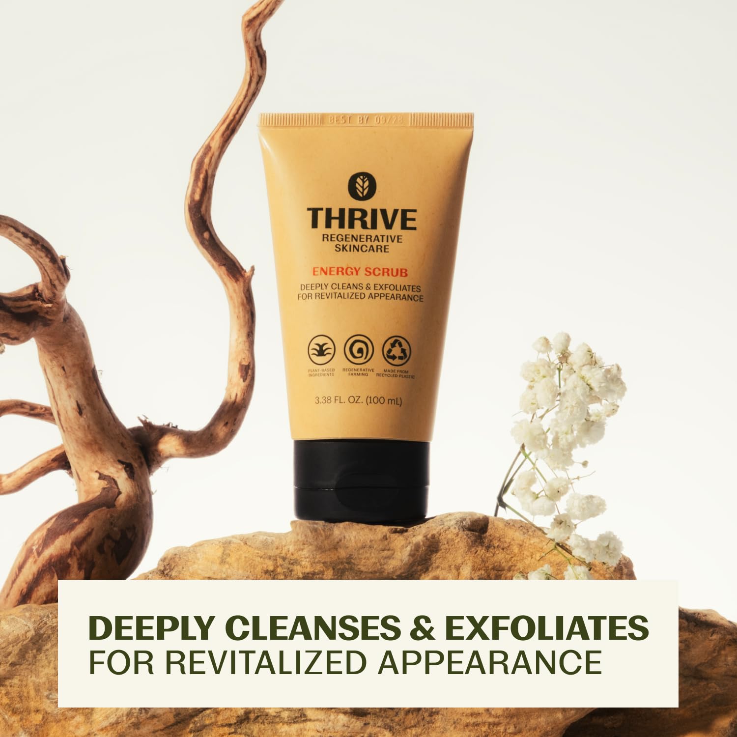 Thrive Natural Care Face Scrub - Gentle Exfoliating Face Wash Provides - Thrive Natural Care Official Product View 4