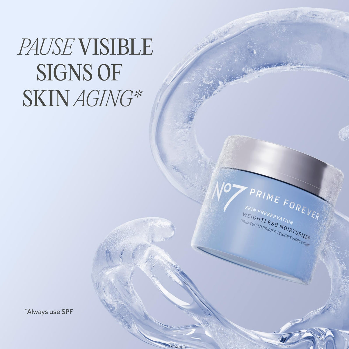 No7 Prime Forever Weightless Gel Face Moisturizer Hyaluronic - No7 Official Imagery - 4