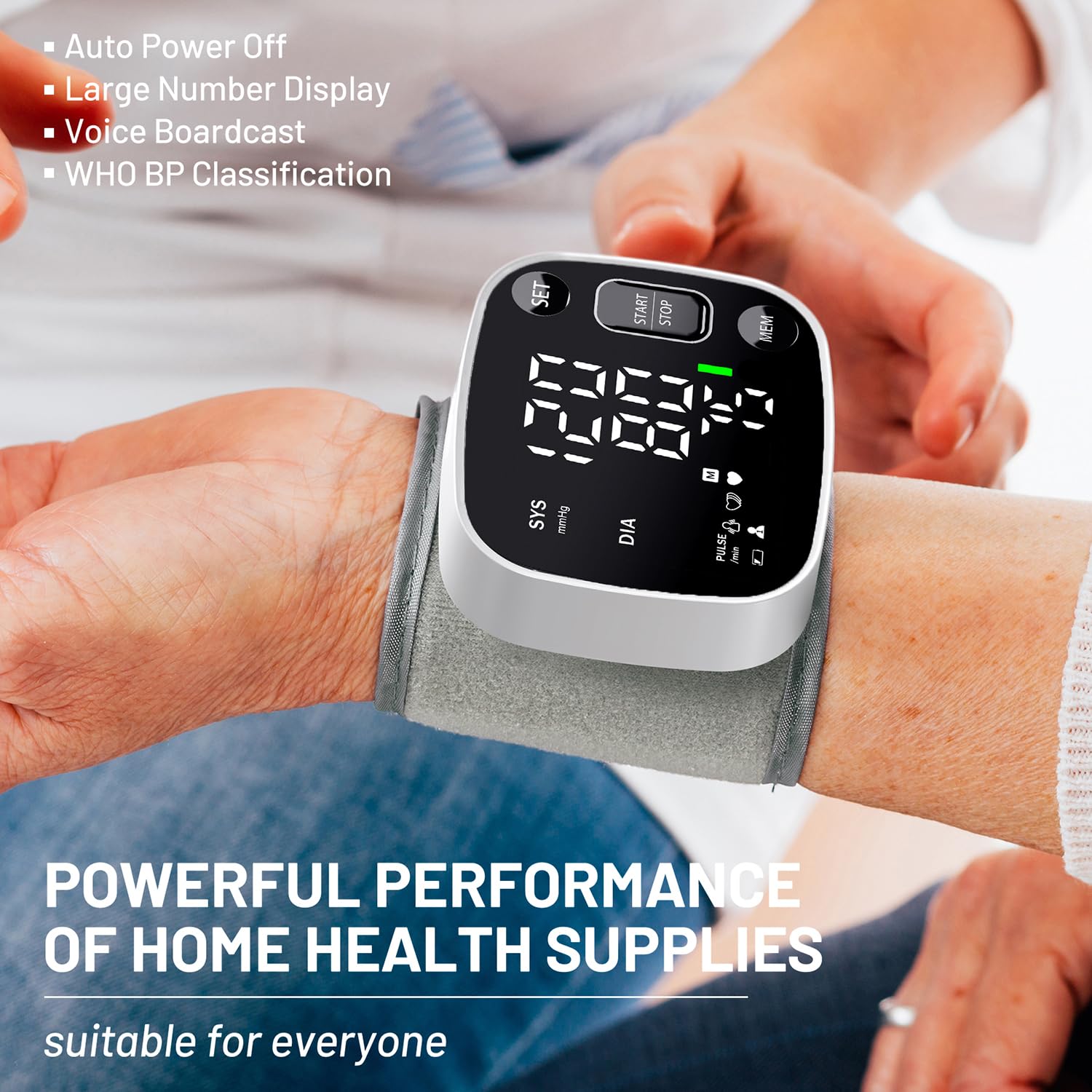 Oklar Wrist Blood Pressure Monitor – FDA Cleared