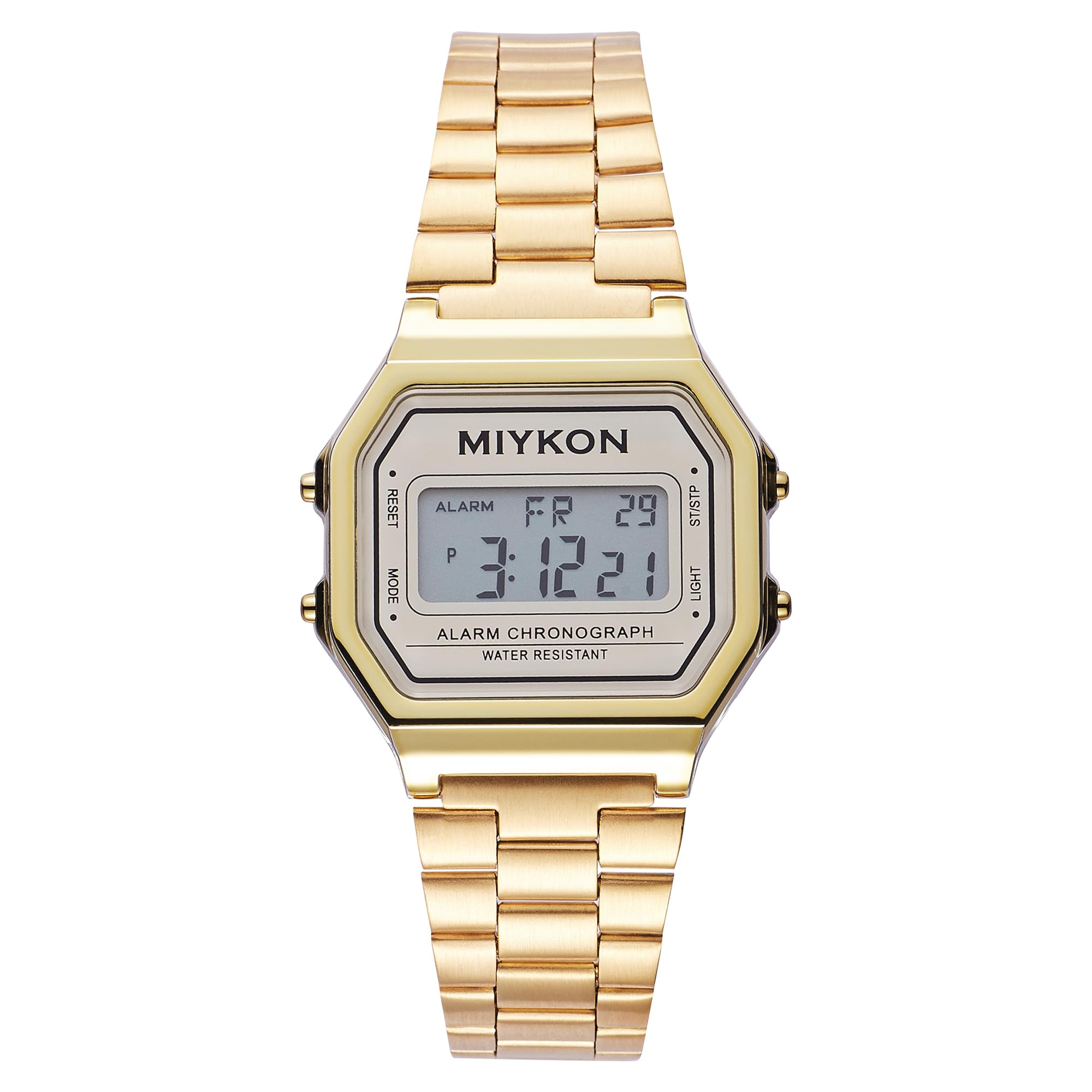 Miykon Unisex Vintage Digital Watch, Adjustable Bracelet, Water - Product Imagery