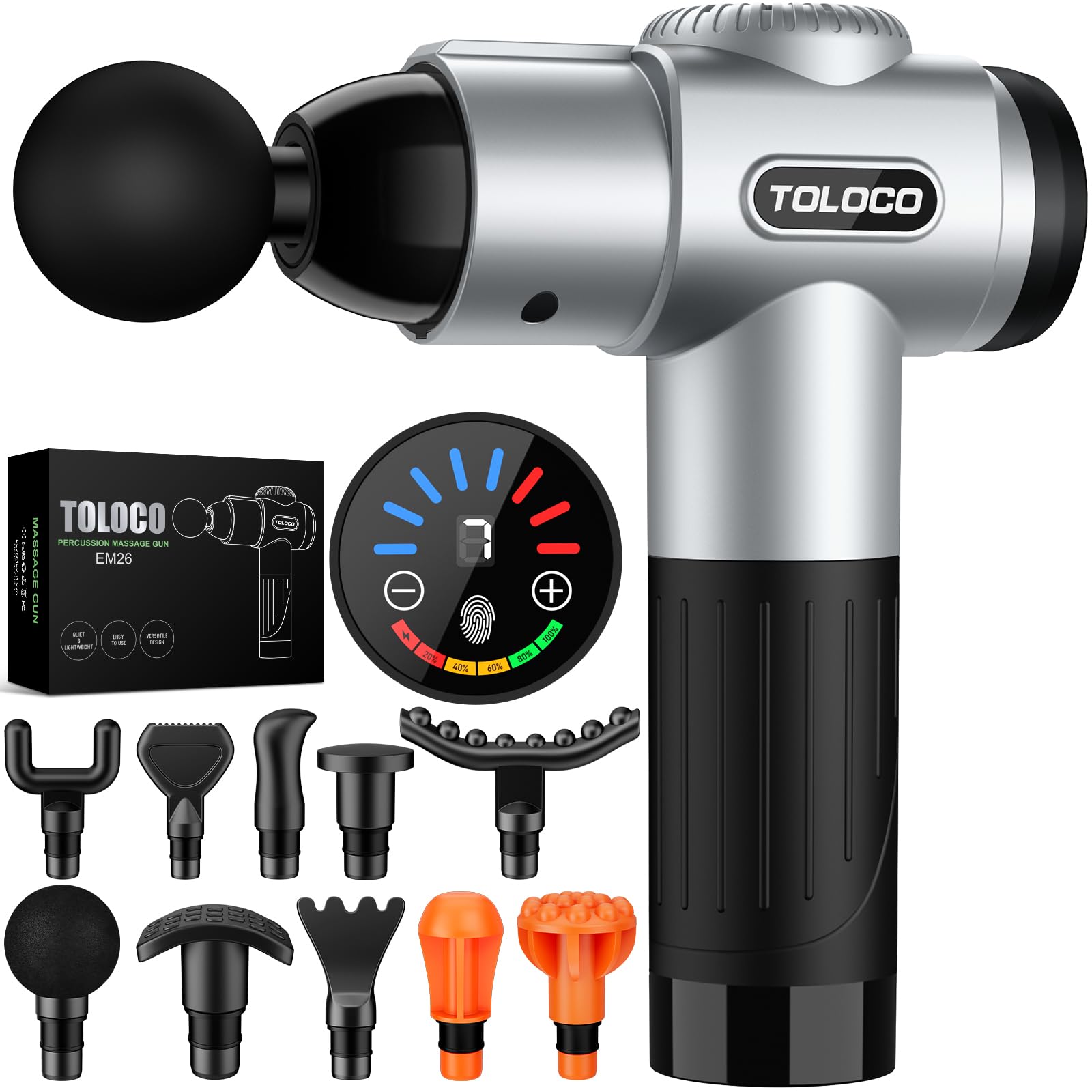 TOLOCO Massage Gun, Deep Tissue Back Massage for Athletes for Pai by TOLOCO - Angle View 10