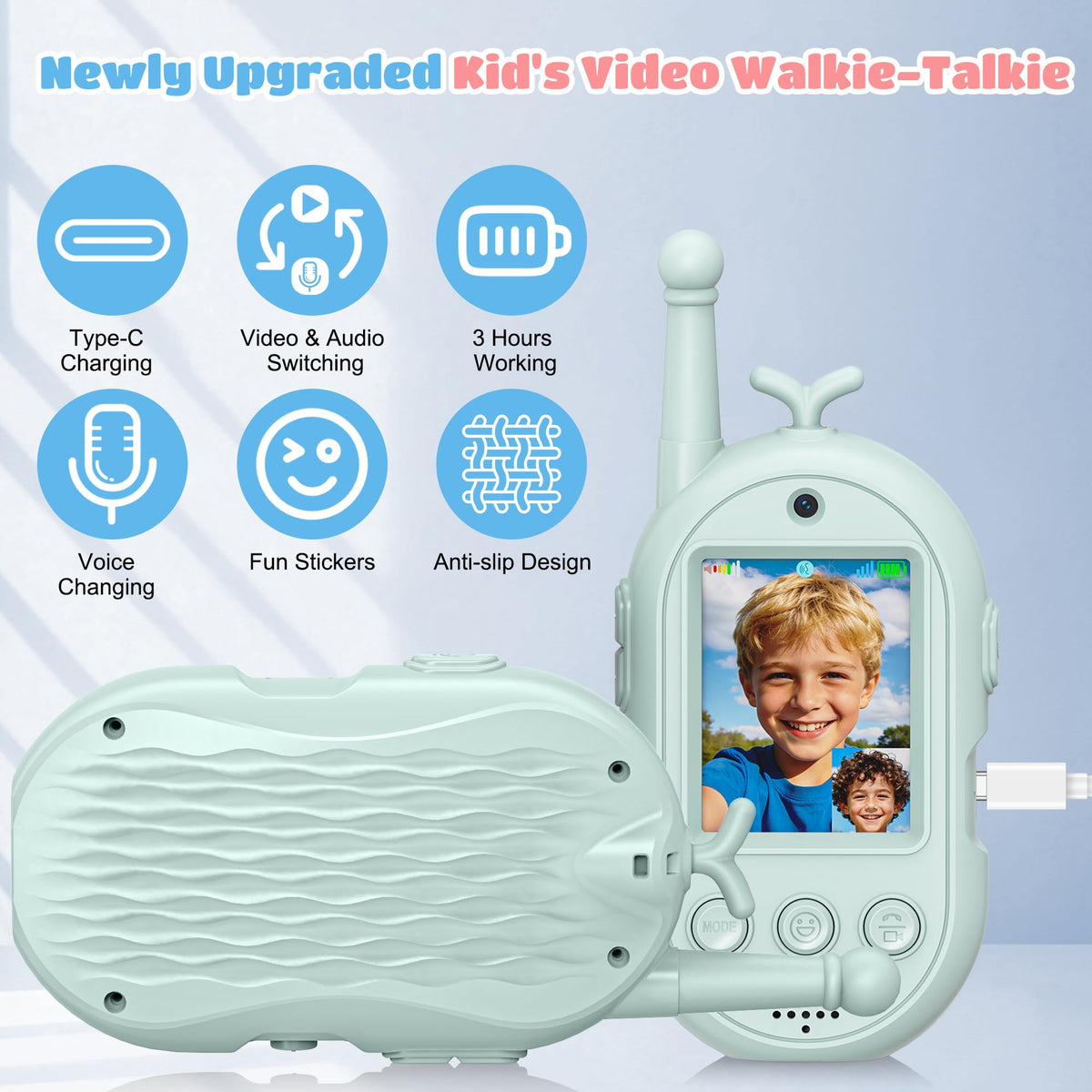 Gofunly Video Walkie Talkies for Kids 2 Pack Kids Walkies - Gofunly Official Imagery - 4