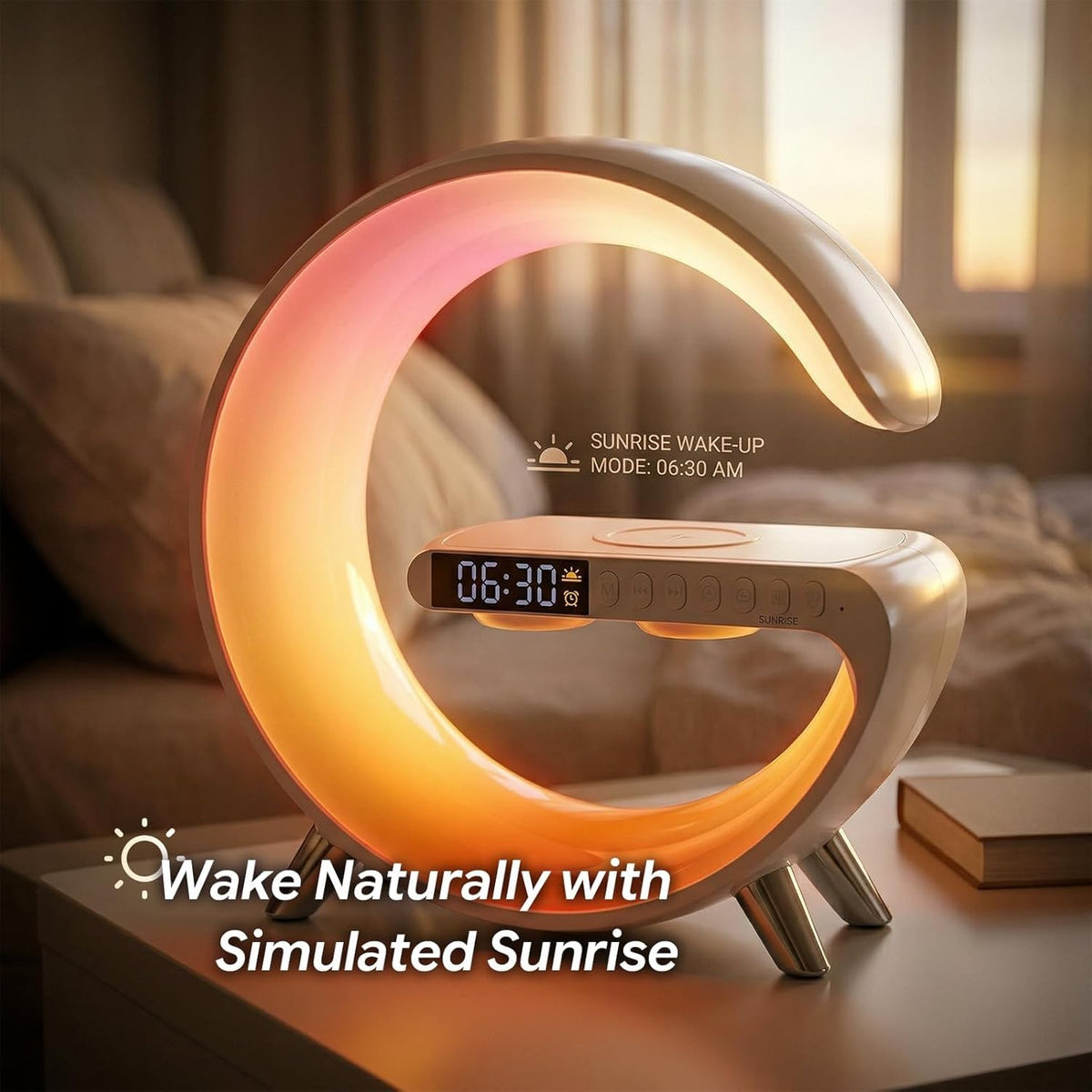 5 in 1 LED Table Lamp with Wireless Charging Bluetooth - RGFF Official Imagery - 4