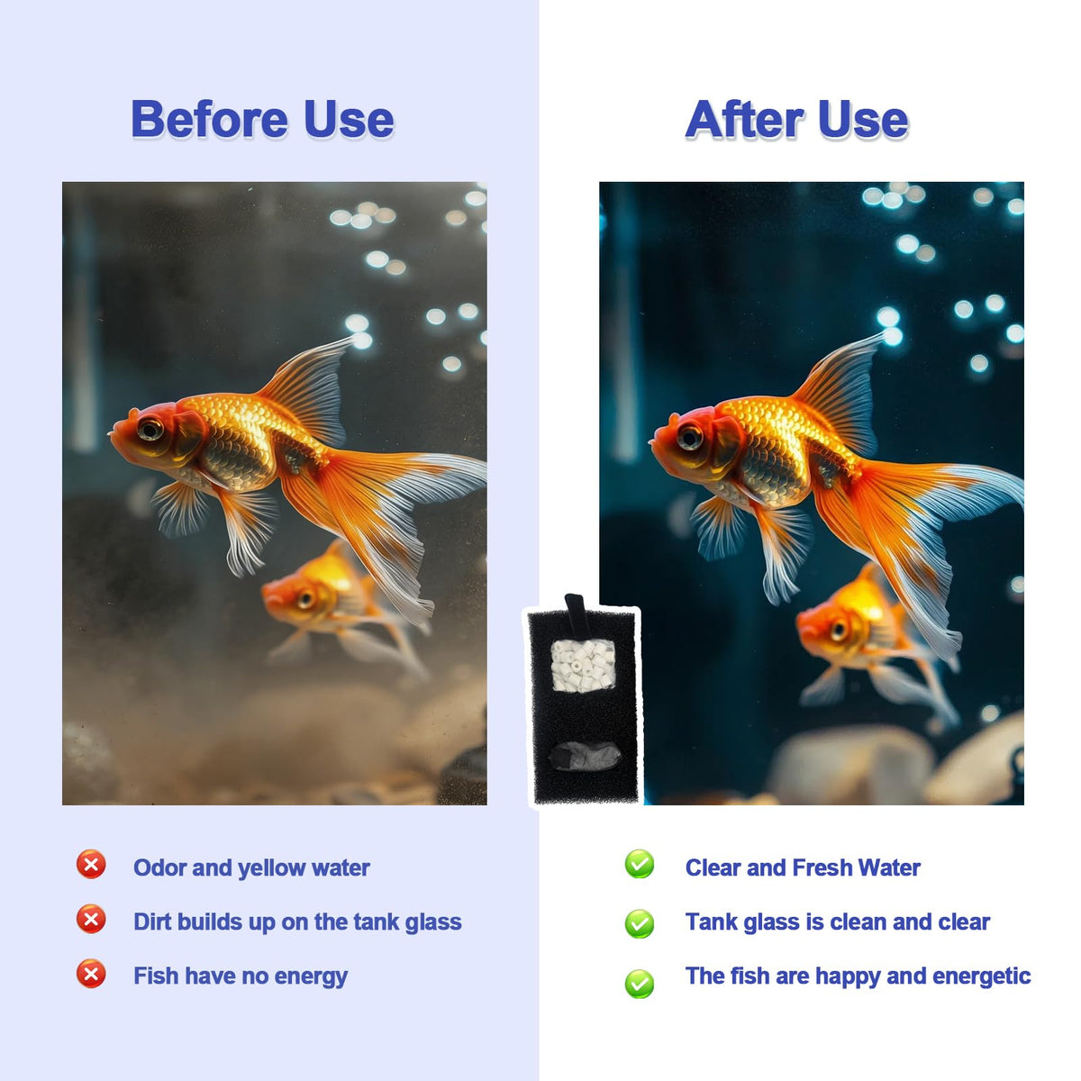 Premium Filter Media Replacement Kit - aquavico Official Imagery - 7