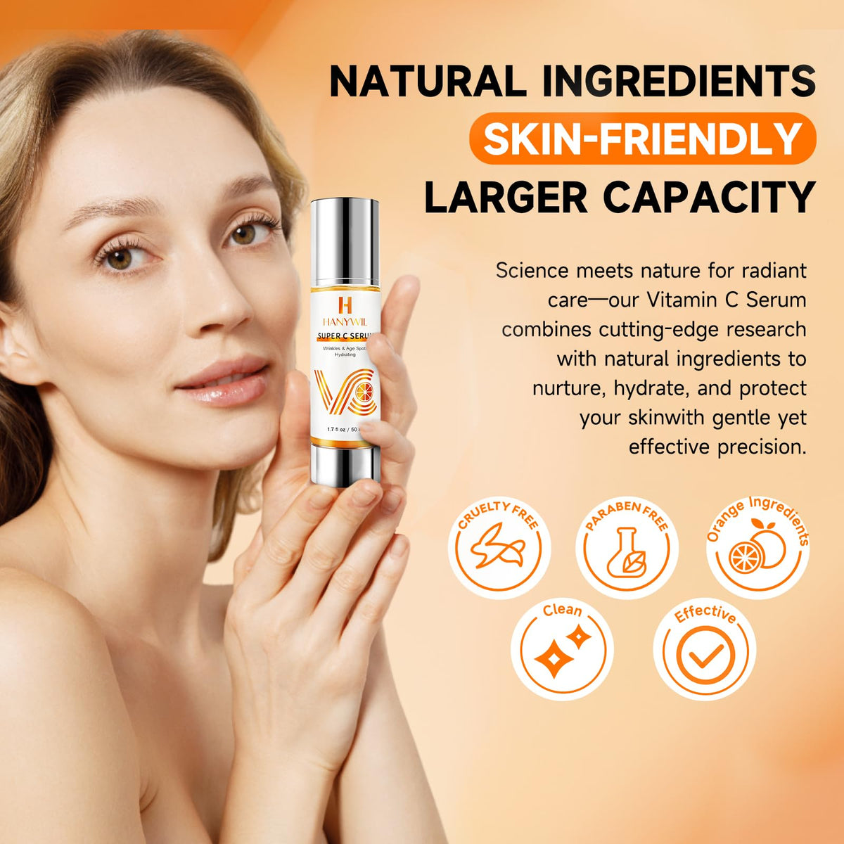 HANYWIL Vitamin C Serum for Mature Skin 20 Vitamin C Face - HANYWIL Official Imagery - 5