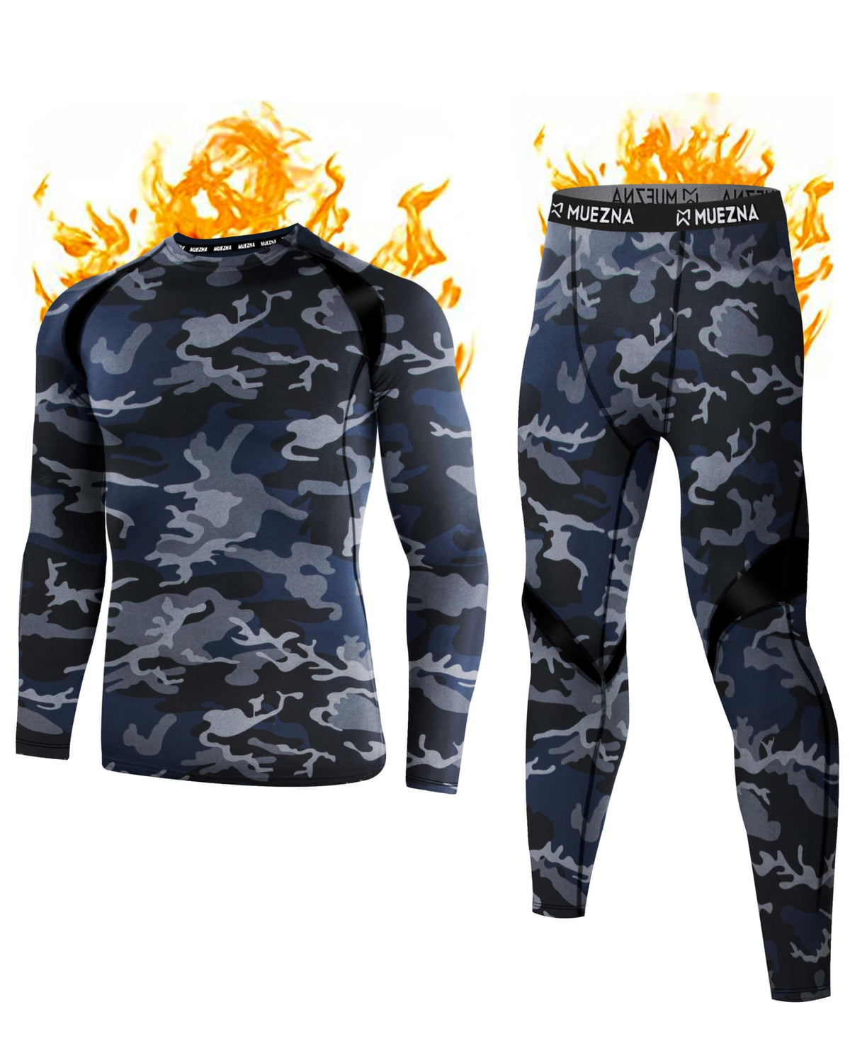 Muezna Men s Thermal Top and Bottom Set Underwear Long Johns - Muezna Official Imagery - 8