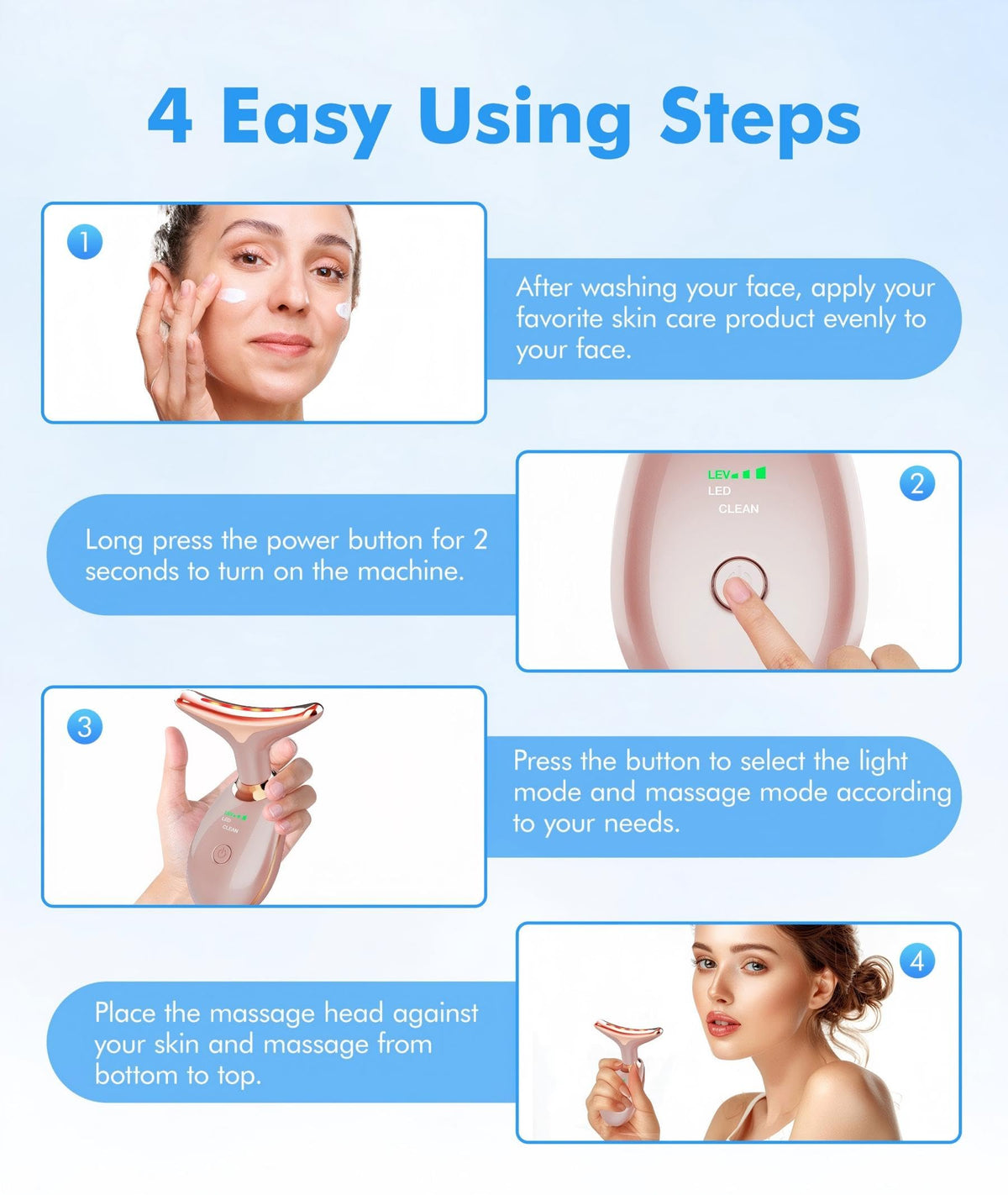 SDKWDH Red Light Therapy for Face and Neck 7 Color Face - SDKWDH Official Imagery - 7