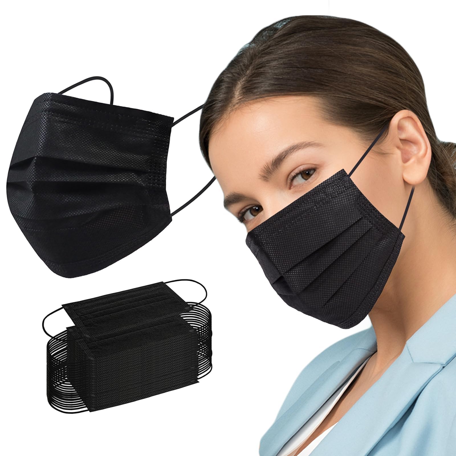 Borje White Disposable Face Masks 100 Pcs White Face Mask 3 Ply P - Borje Official Product View 10