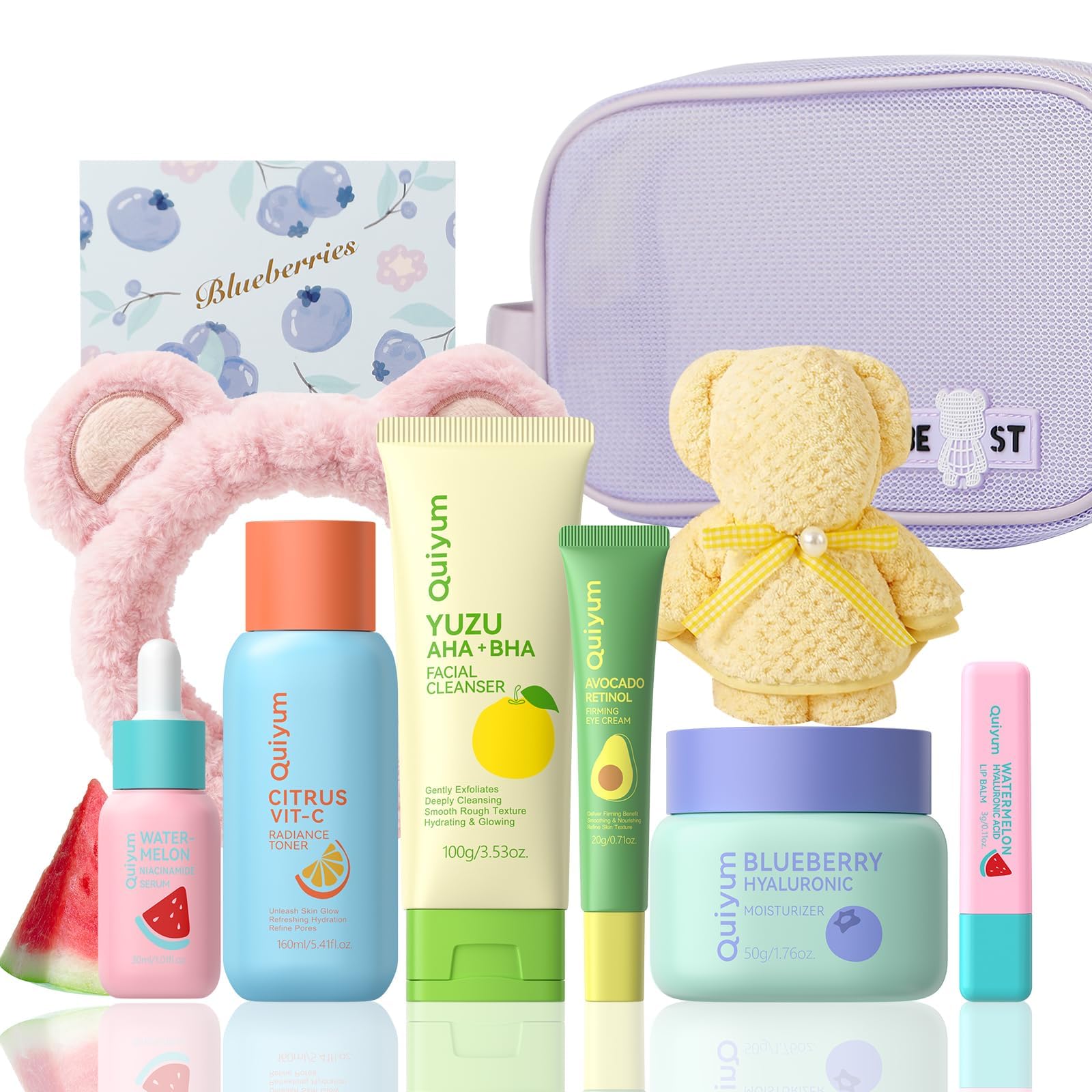 Fruit Skin Care Set, Birthday Christmas Beauty Gift, Skincare Kit - QUIYUM