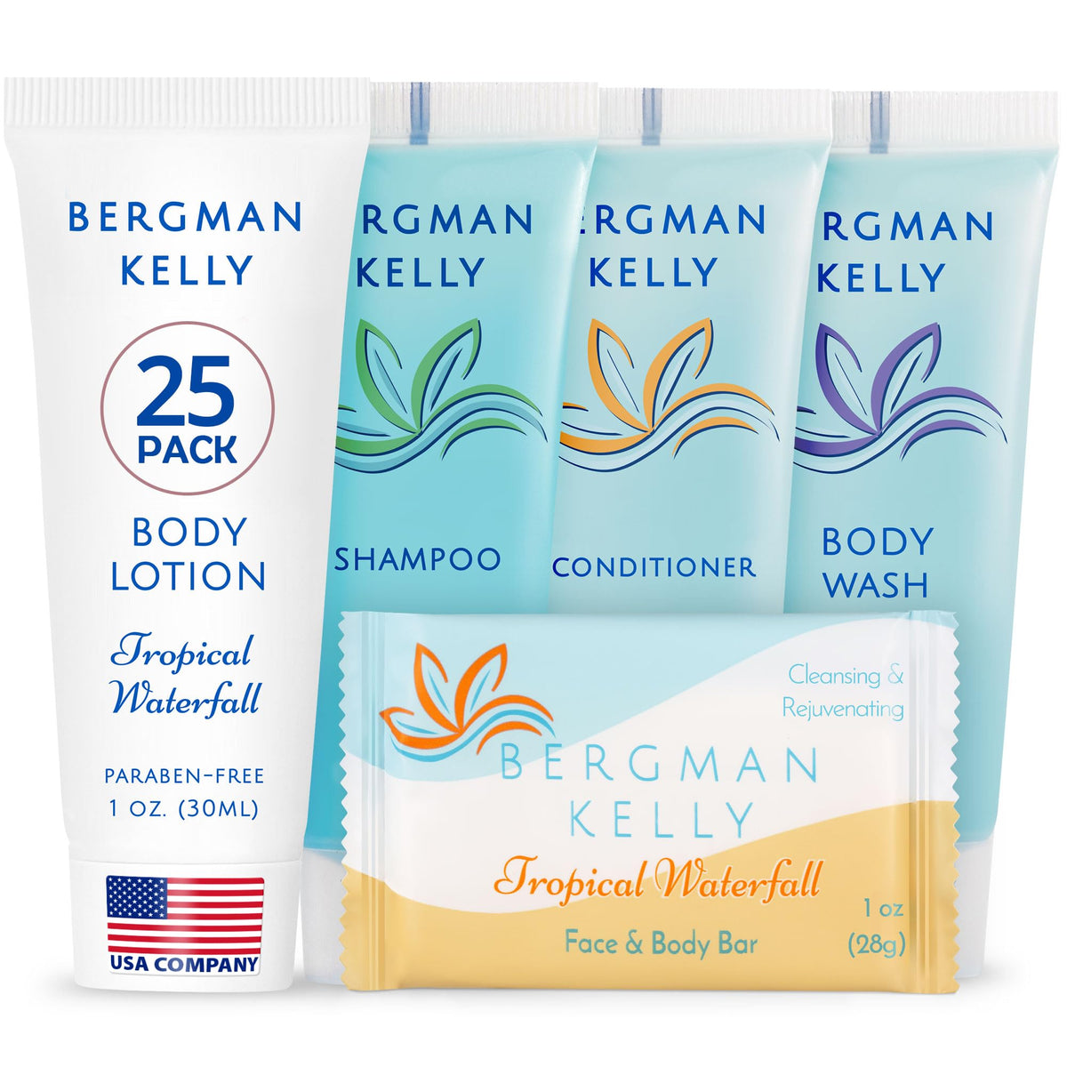 125 Pcs Hotel Soap Bulk Toiletries 5 Pcs Set White Tea 1 oz - BERGMAN KELLY Official Imagery - 8