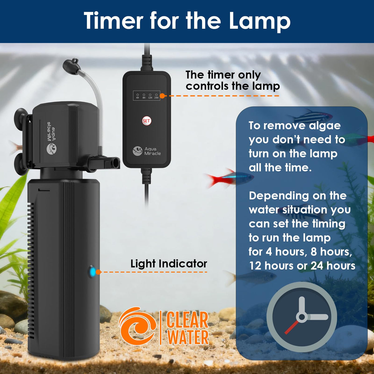 AquaMiracle Aquarium Filter with U - AquaMiracle Official Imagery - 6
