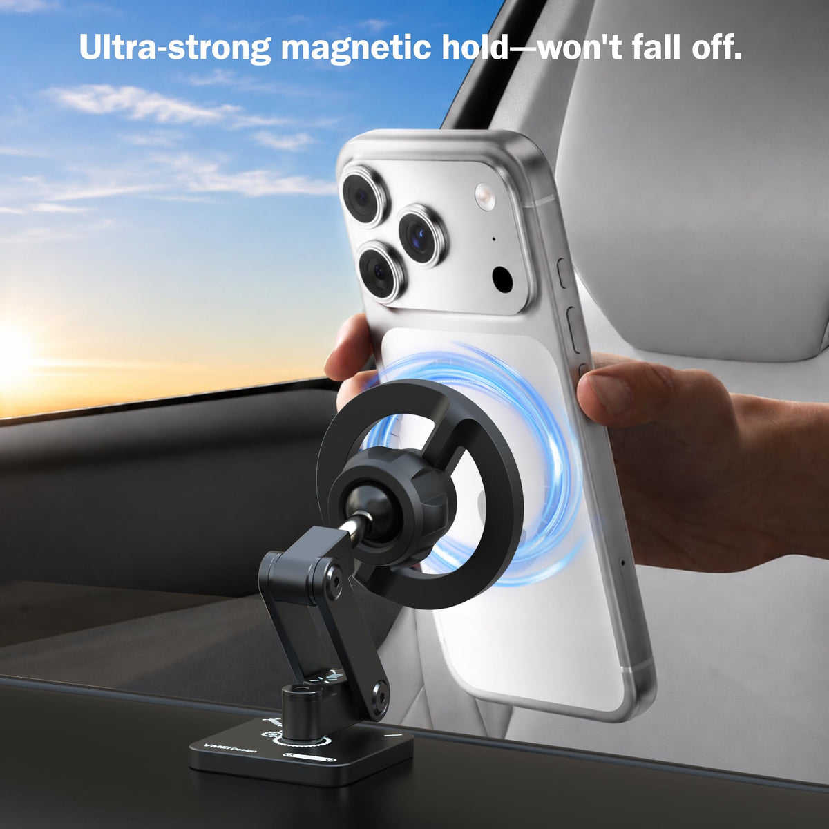 Fits MagSafe Car Mount Magnetic Phone Holder for Dashboard - VMEI Official Imagery - 4